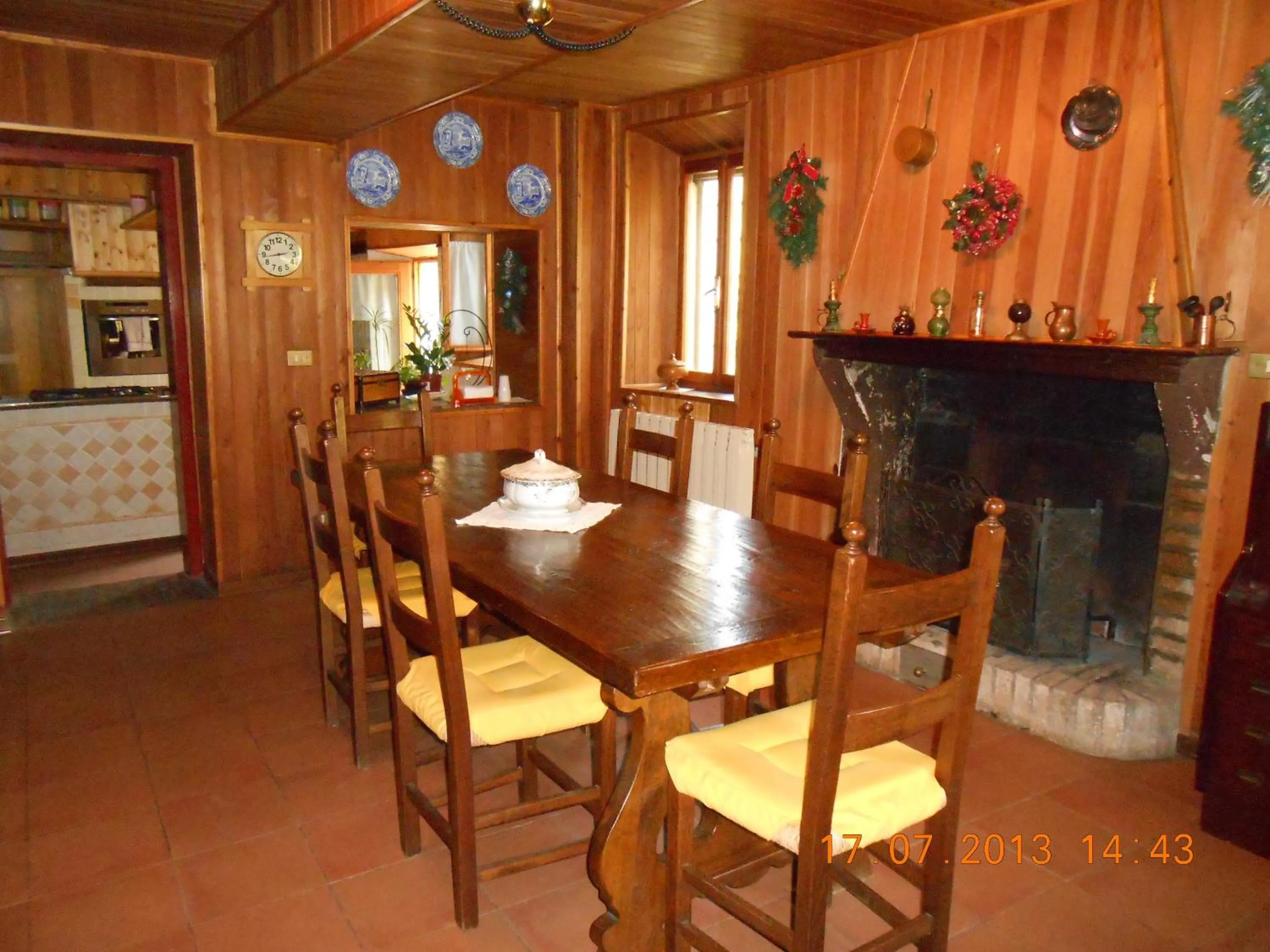 Dining area in B&B La Pilastrina