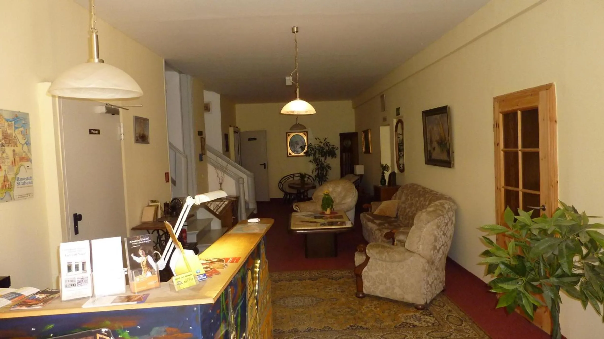 Lobby or reception in Altstadt Pension Hafenblick