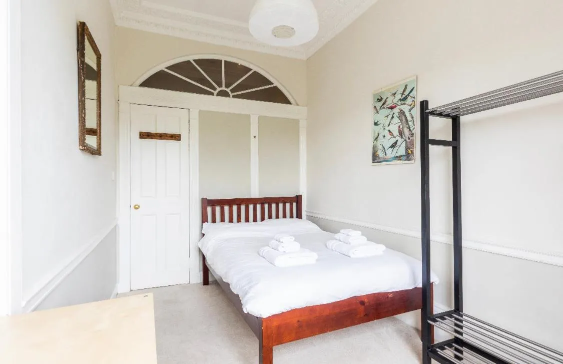Bed in New Town Apartment with Castle View