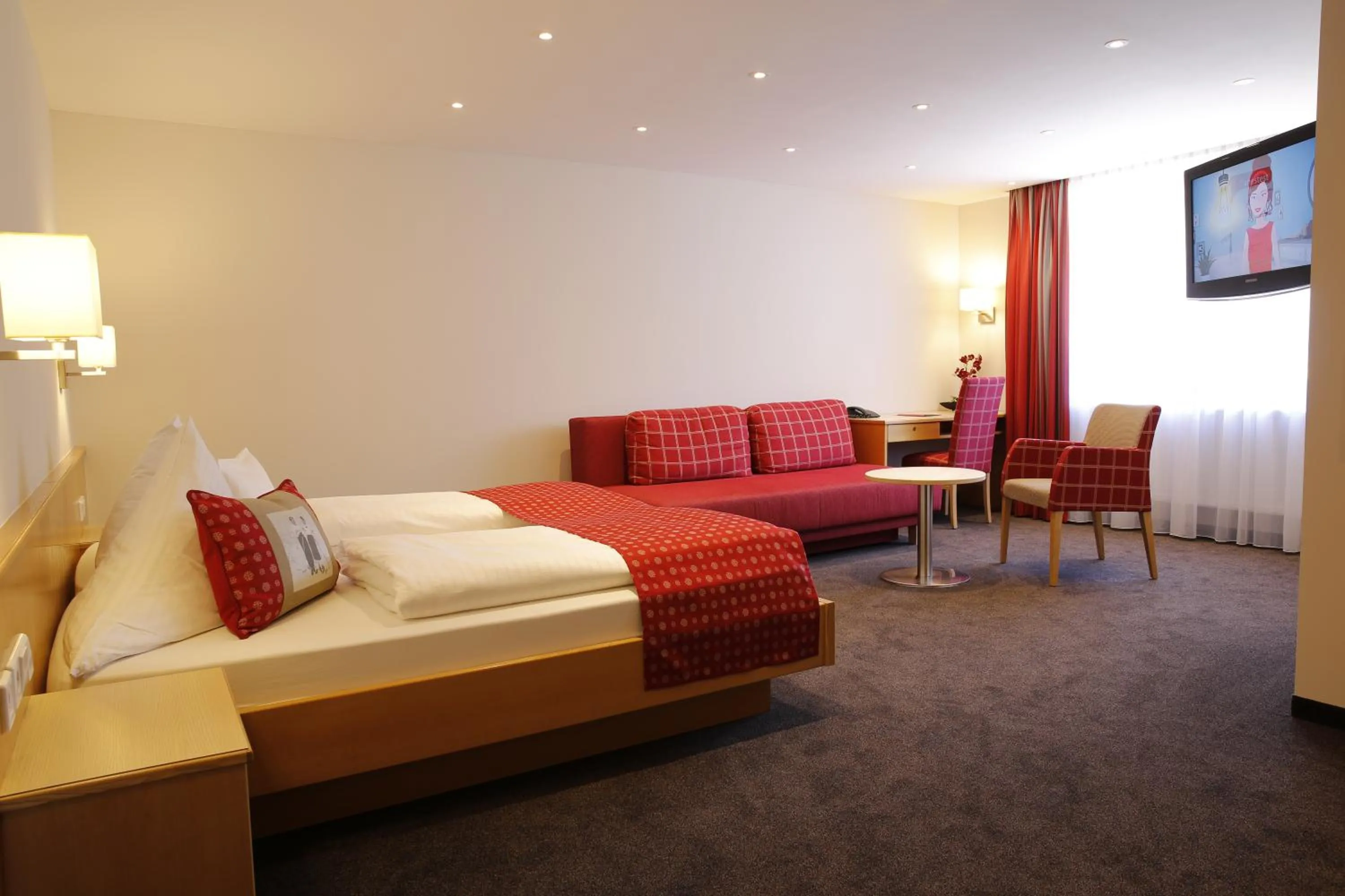 Photo of the whole room, Bed in Landhotel Mohren