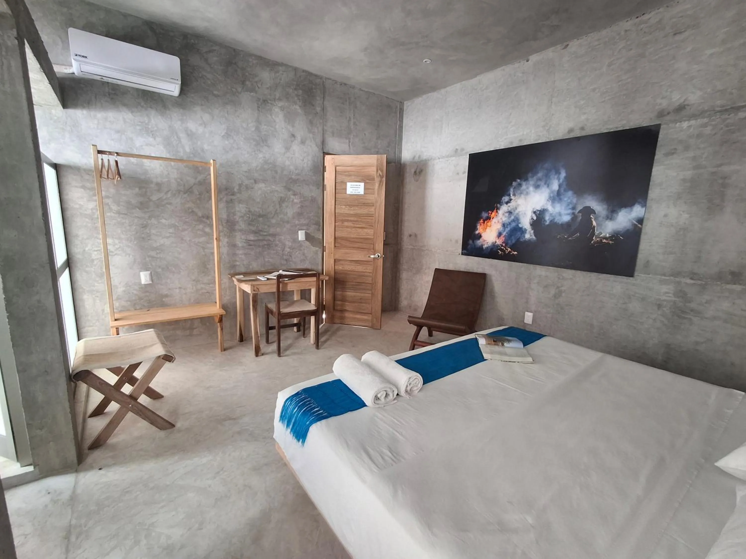 Bed in Hotel Pochote Mazunte