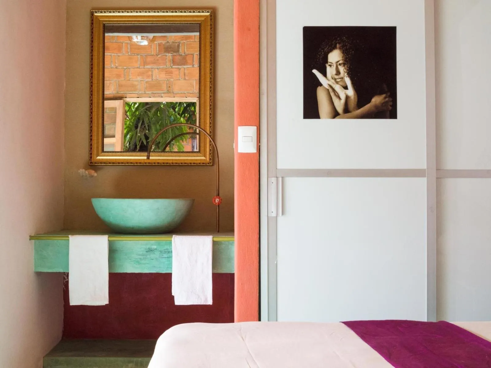 Bed in Hotel Pochote Mazunte