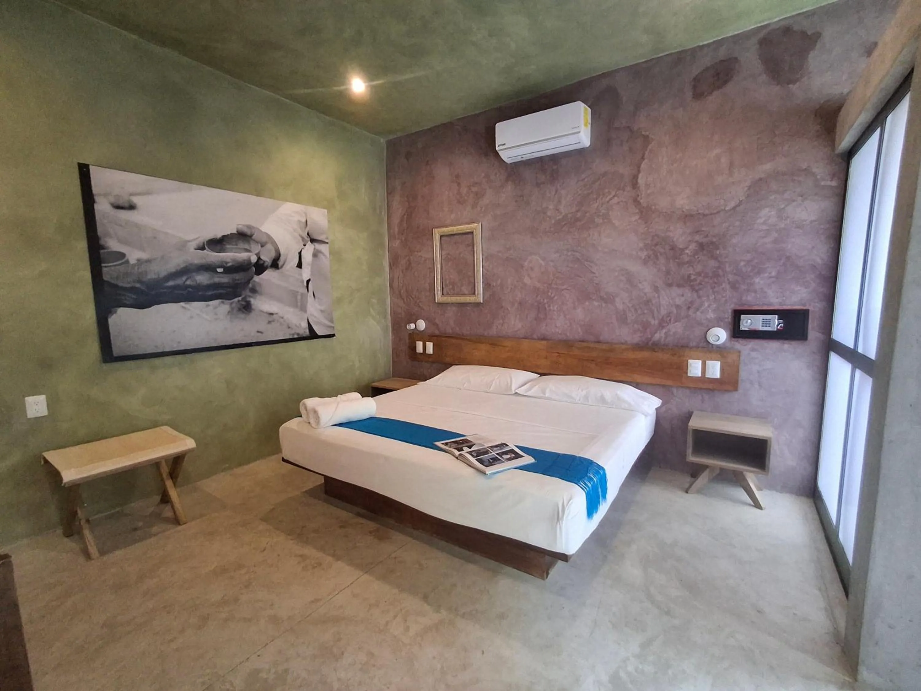 Bed in Hotel Pochote Mazunte