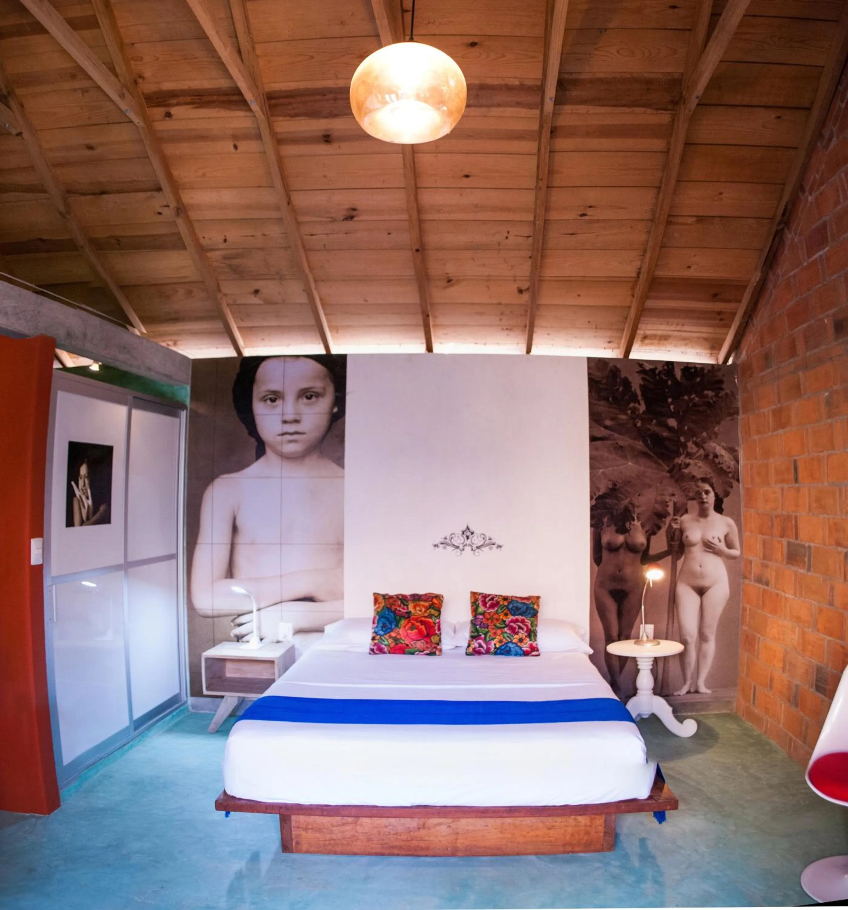 Bed in Hotel Pochote Mazunte