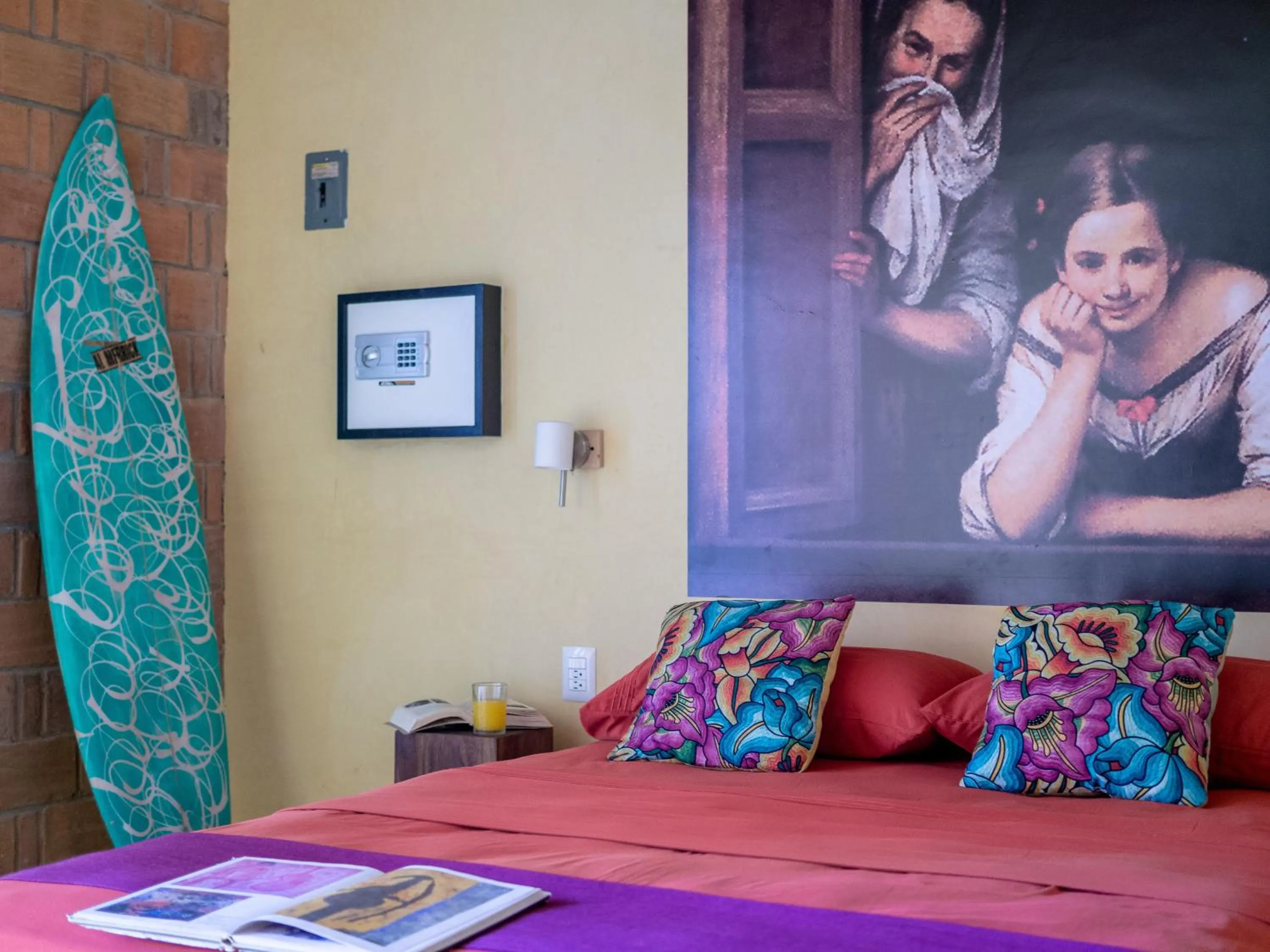 Bed in Hotel Pochote Mazunte