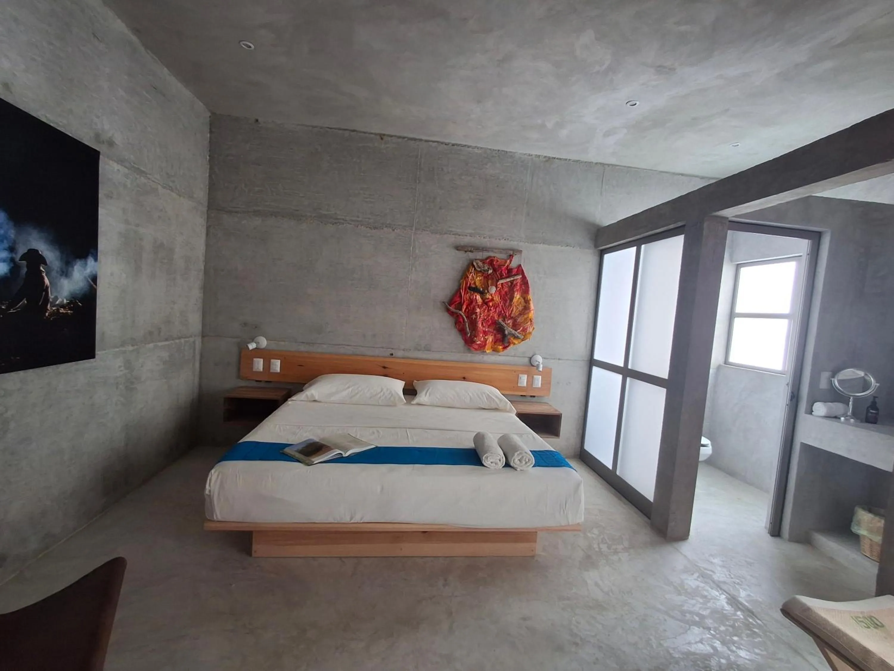 Bed in Hotel Pochote Mazunte