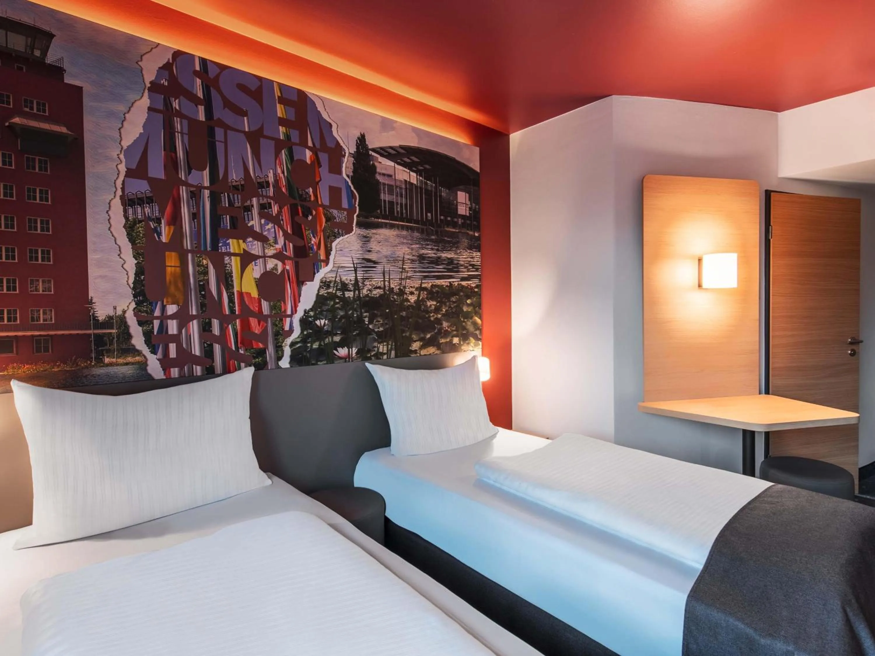 Photo of the whole room, Bed in B&B HOTEL München-Messe