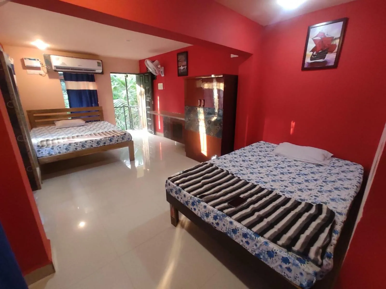 Bed in Godwill Kimo Guest house Seraulim