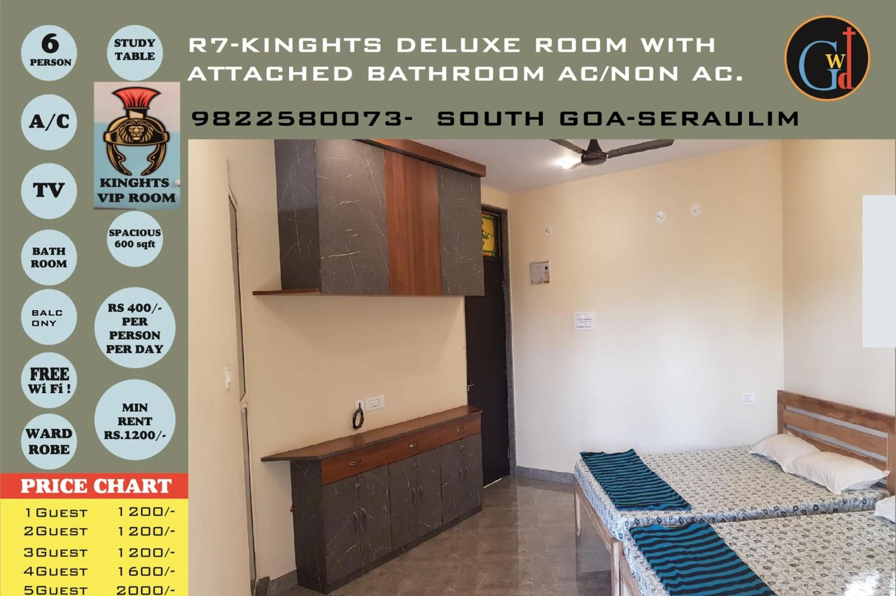Godwill Kimo Guest house Seraulim