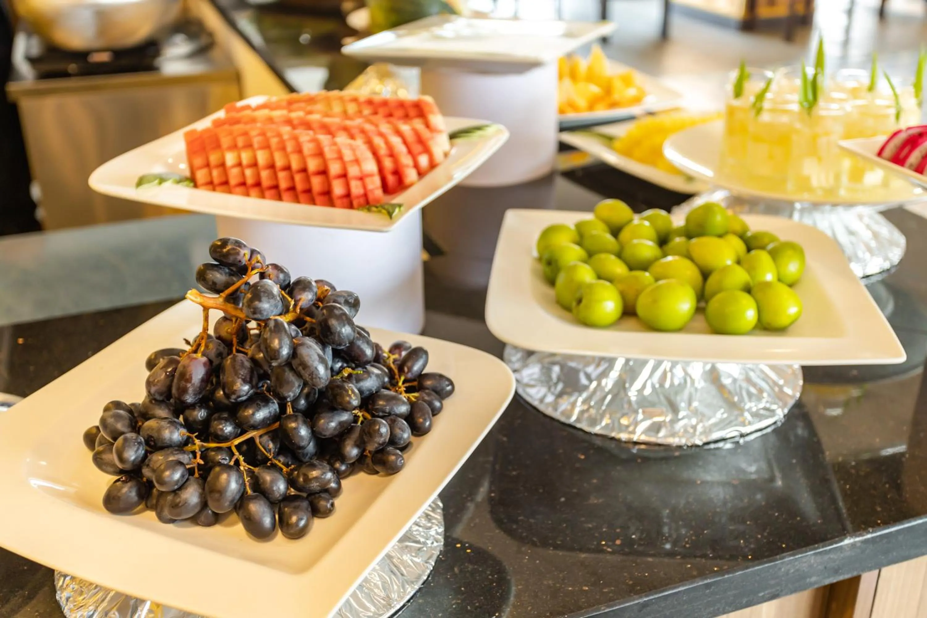 Buffet breakfast in White Lotus Hue Hotel