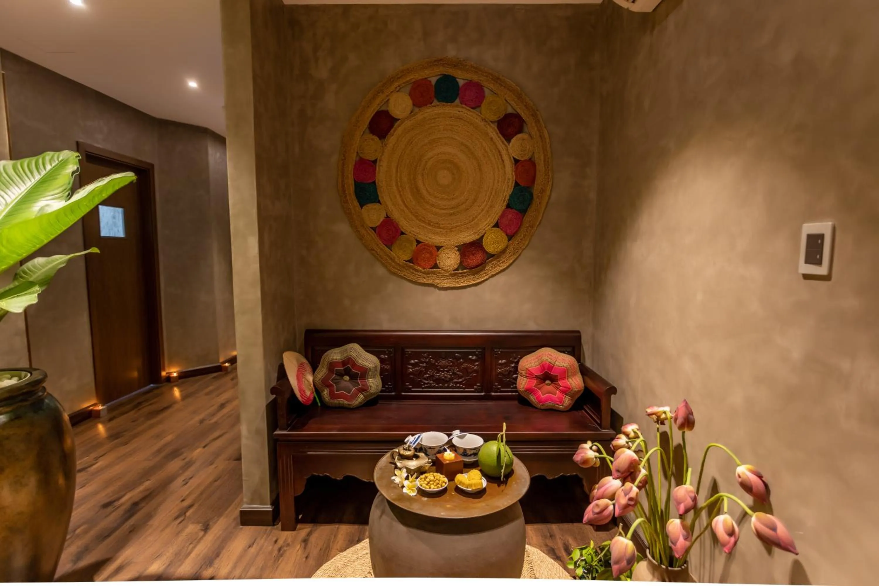 Buffet breakfast in White Lotus Hue Hotel