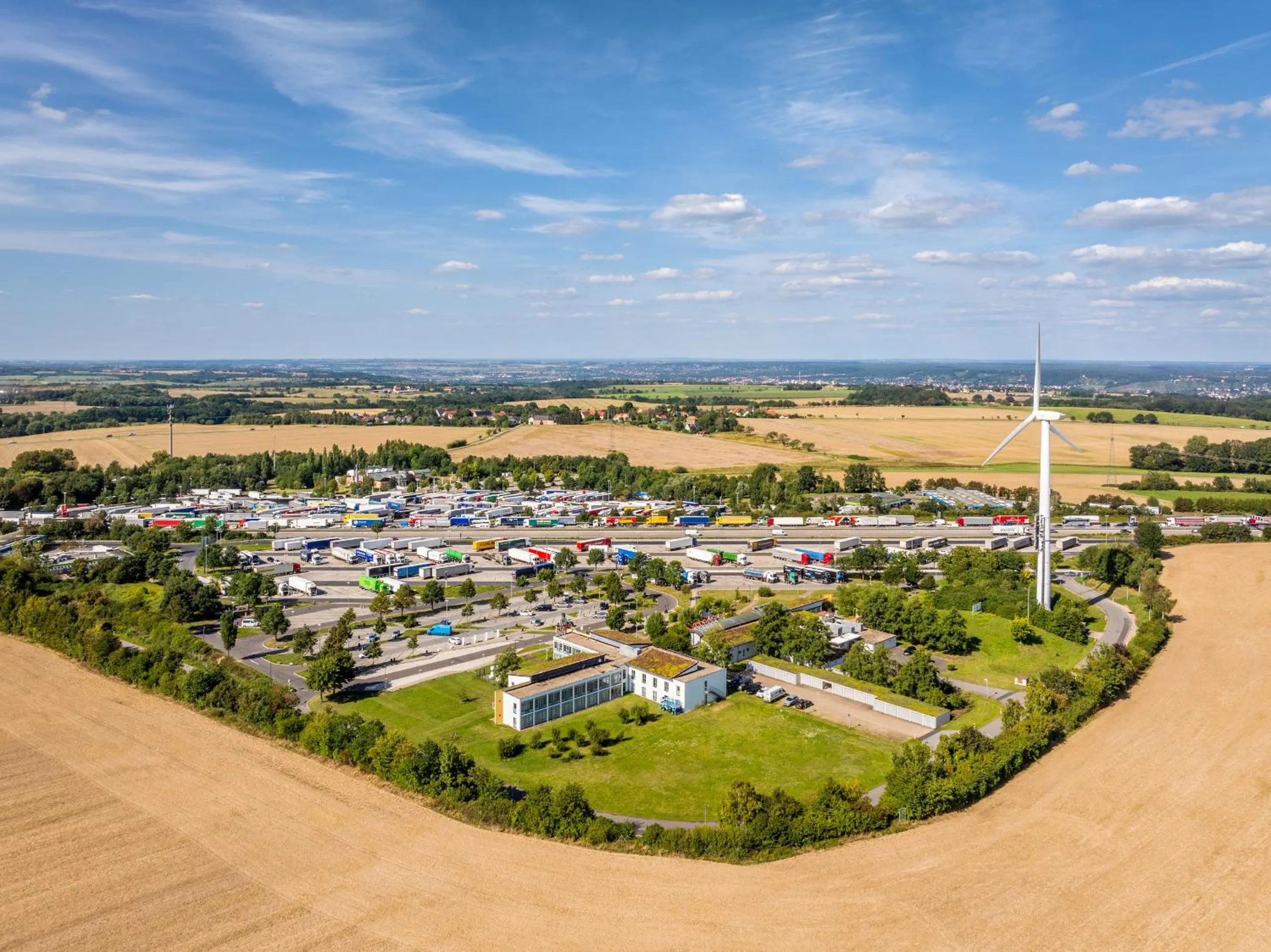 Bird's eye view in Dresdner Tor Süd