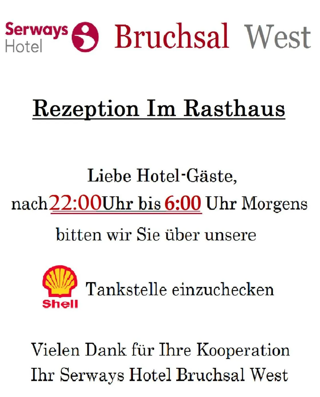 Property logo or sign in Serways Hotel Bruchsal West