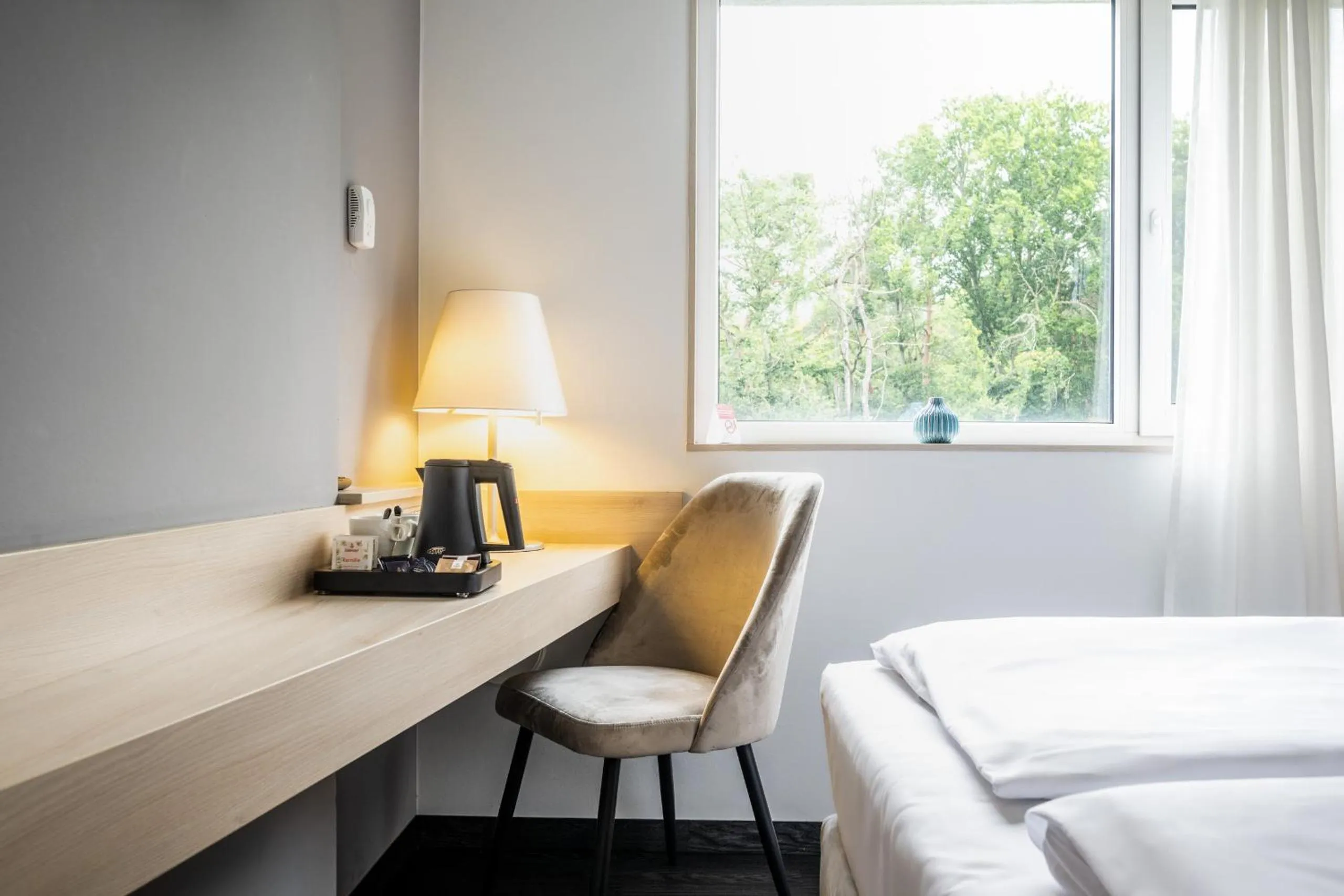 Decorative detail, Bed in Serways Hotel Bruchsal West