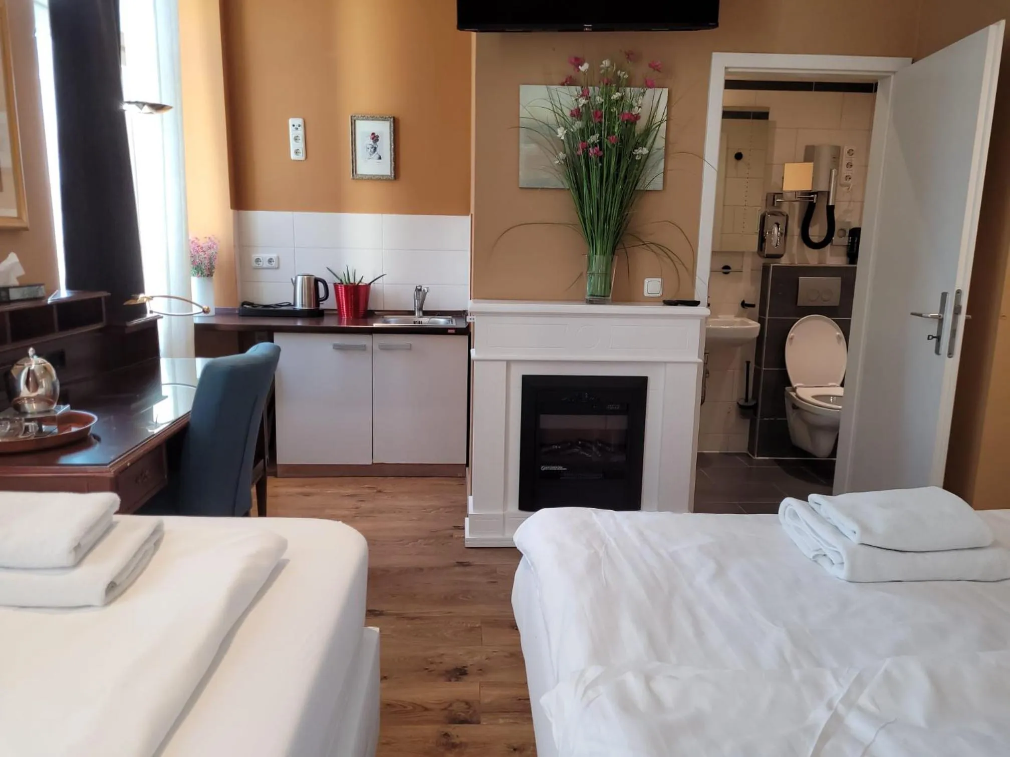 Bed in Hotel Franken an der Messe