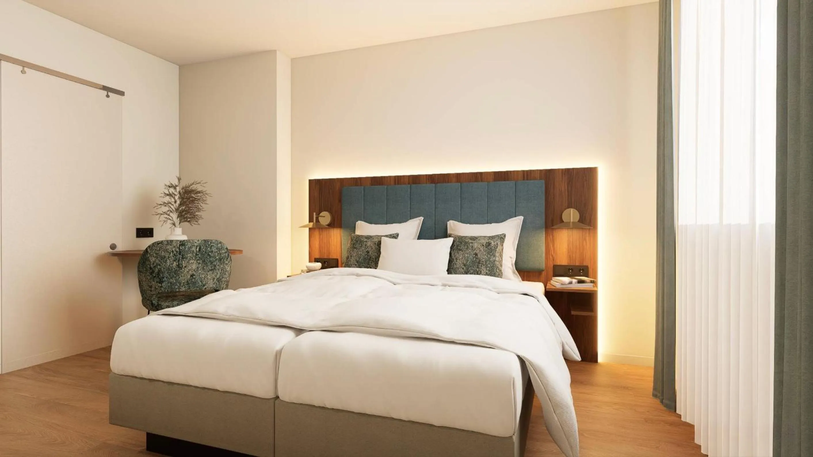 Bed in City-Hotel Aschaffenburg