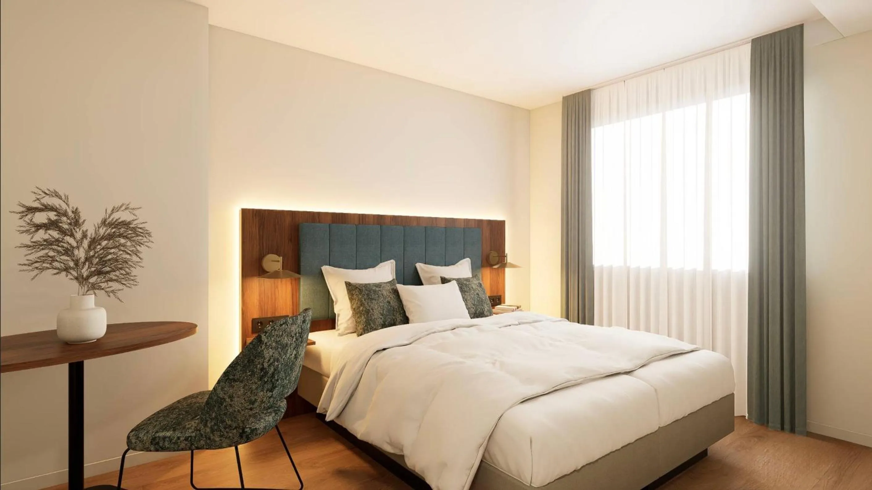 Bed in City-Hotel Aschaffenburg