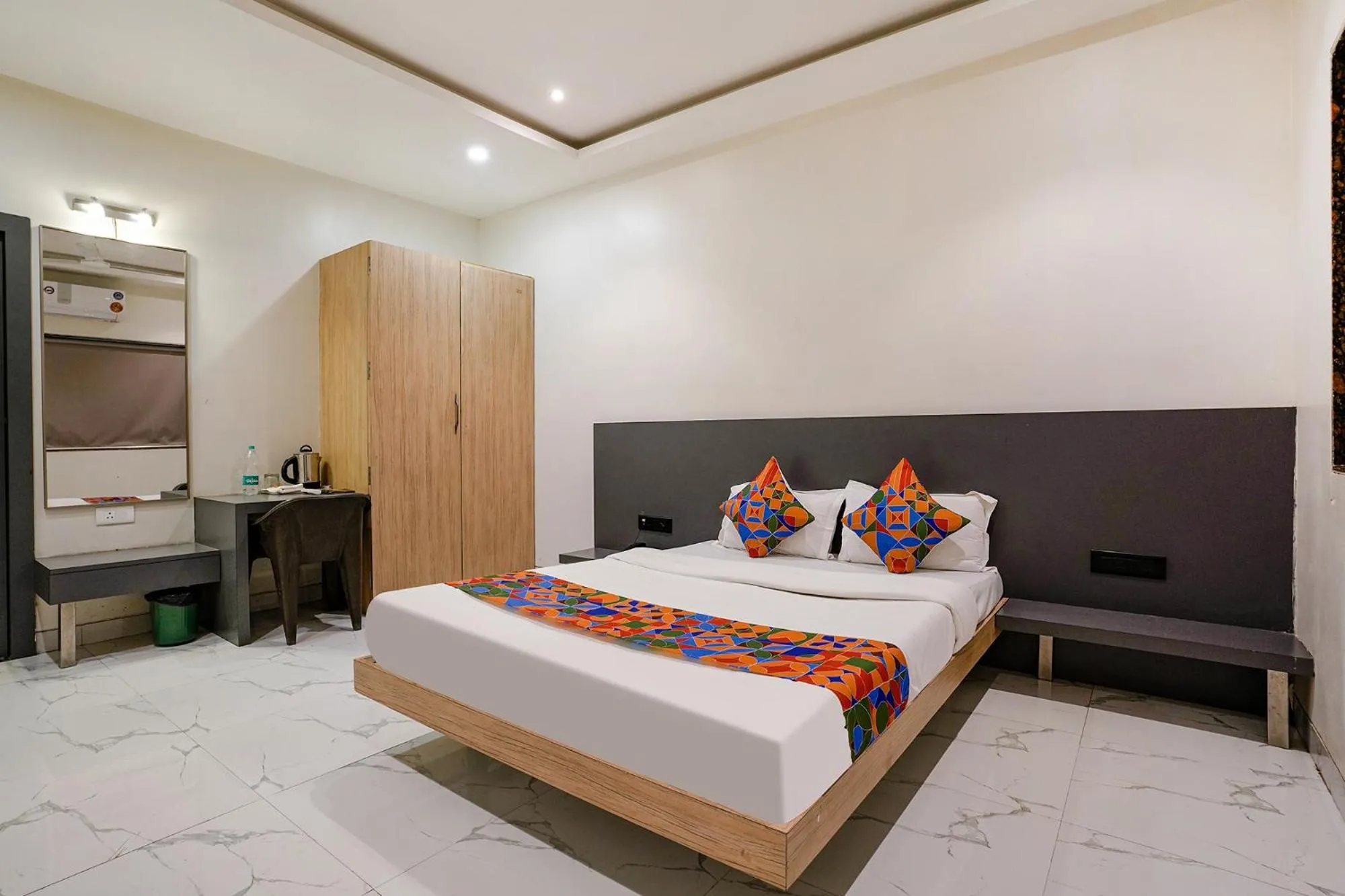Bedroom, Bed in FabHotel Ansh