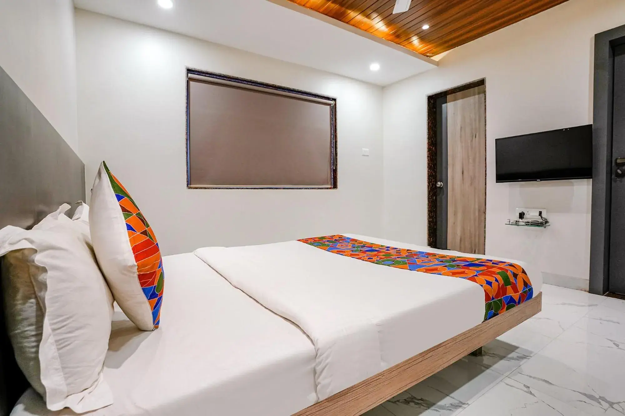 Bedroom, Bed in FabHotel Ansh Bedroom, Bed in FabHotel Ansh