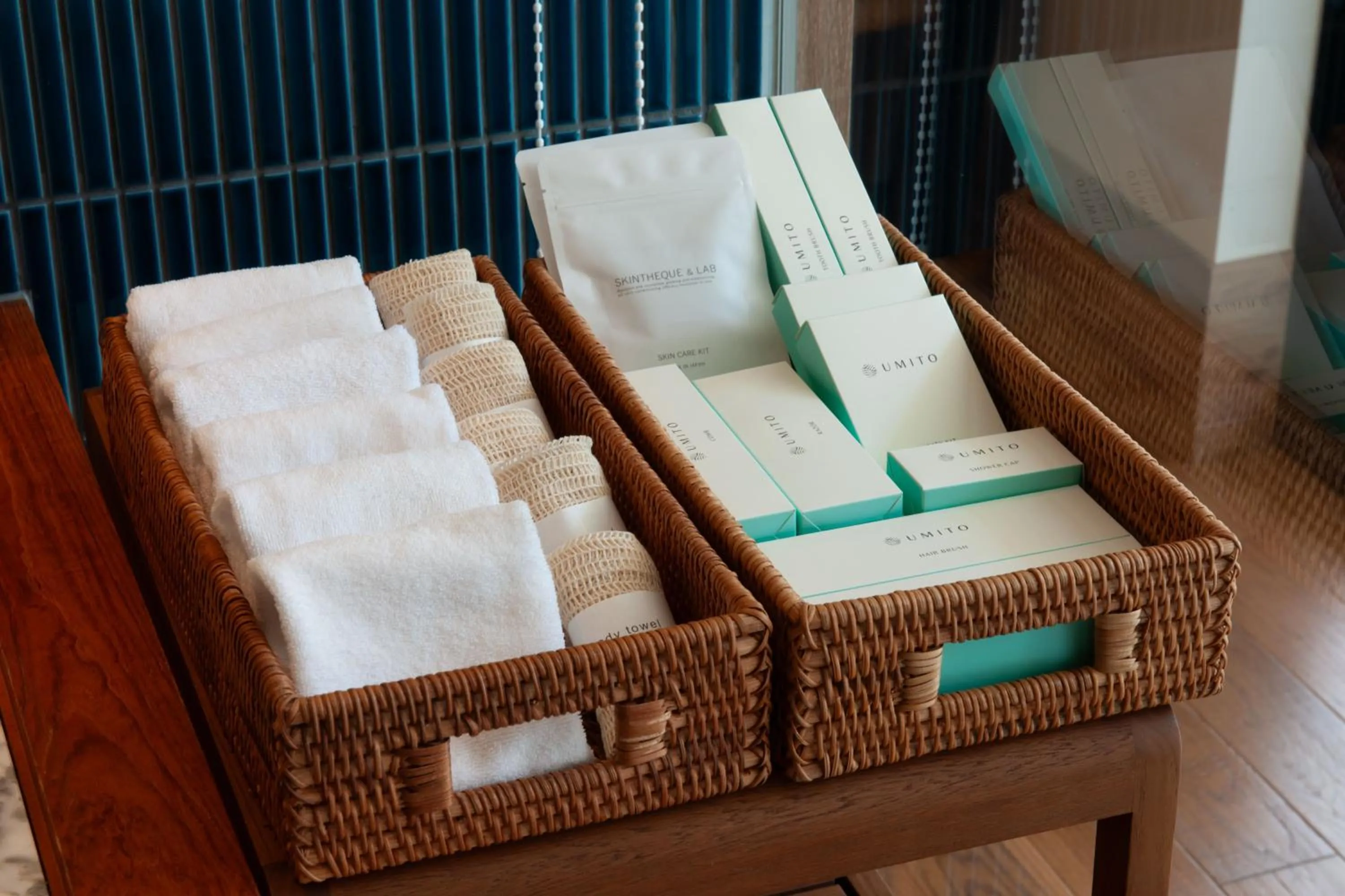 towels in UMITO Okinawa Onnason