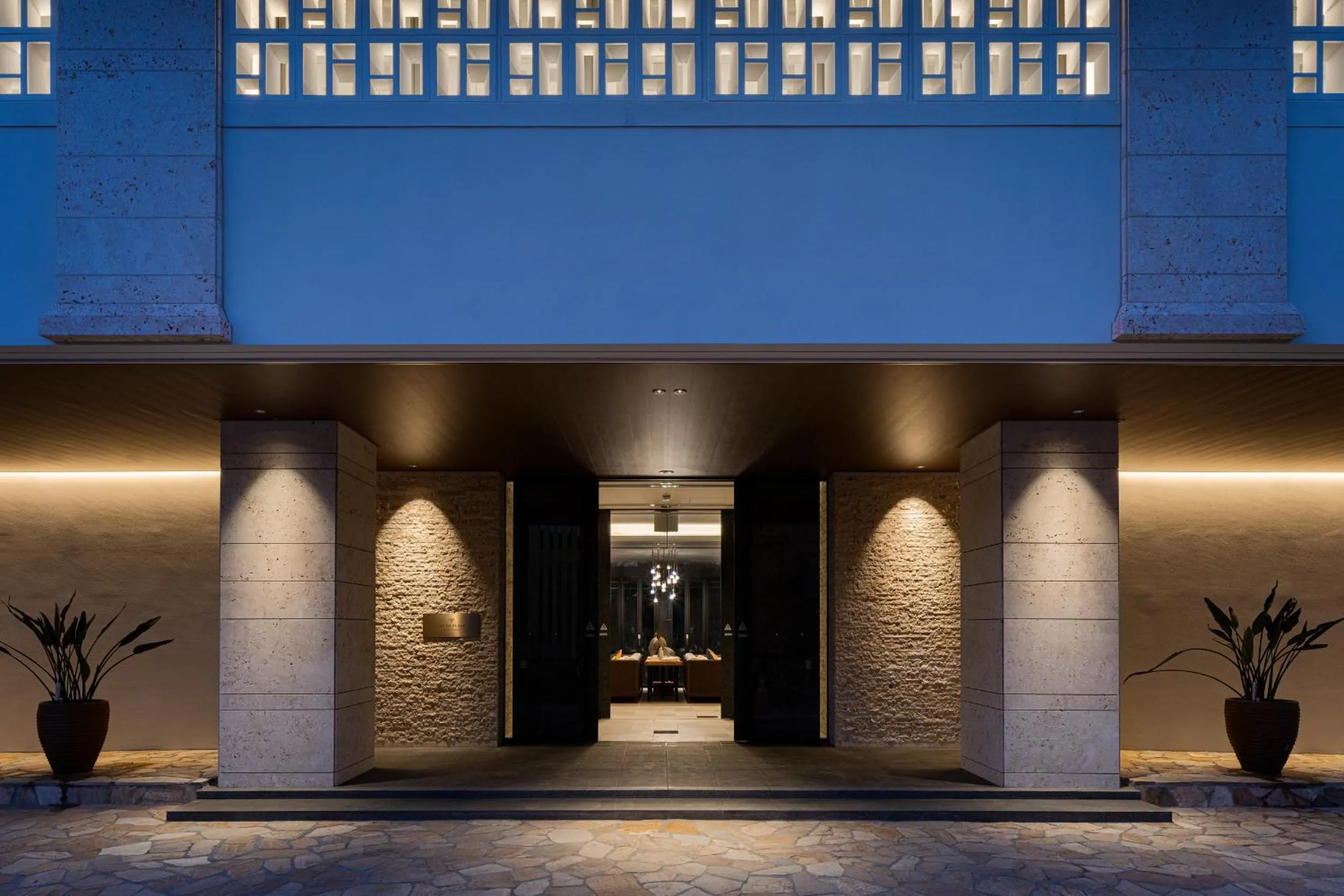 Facade/entrance in UMITO Okinawa Onnason