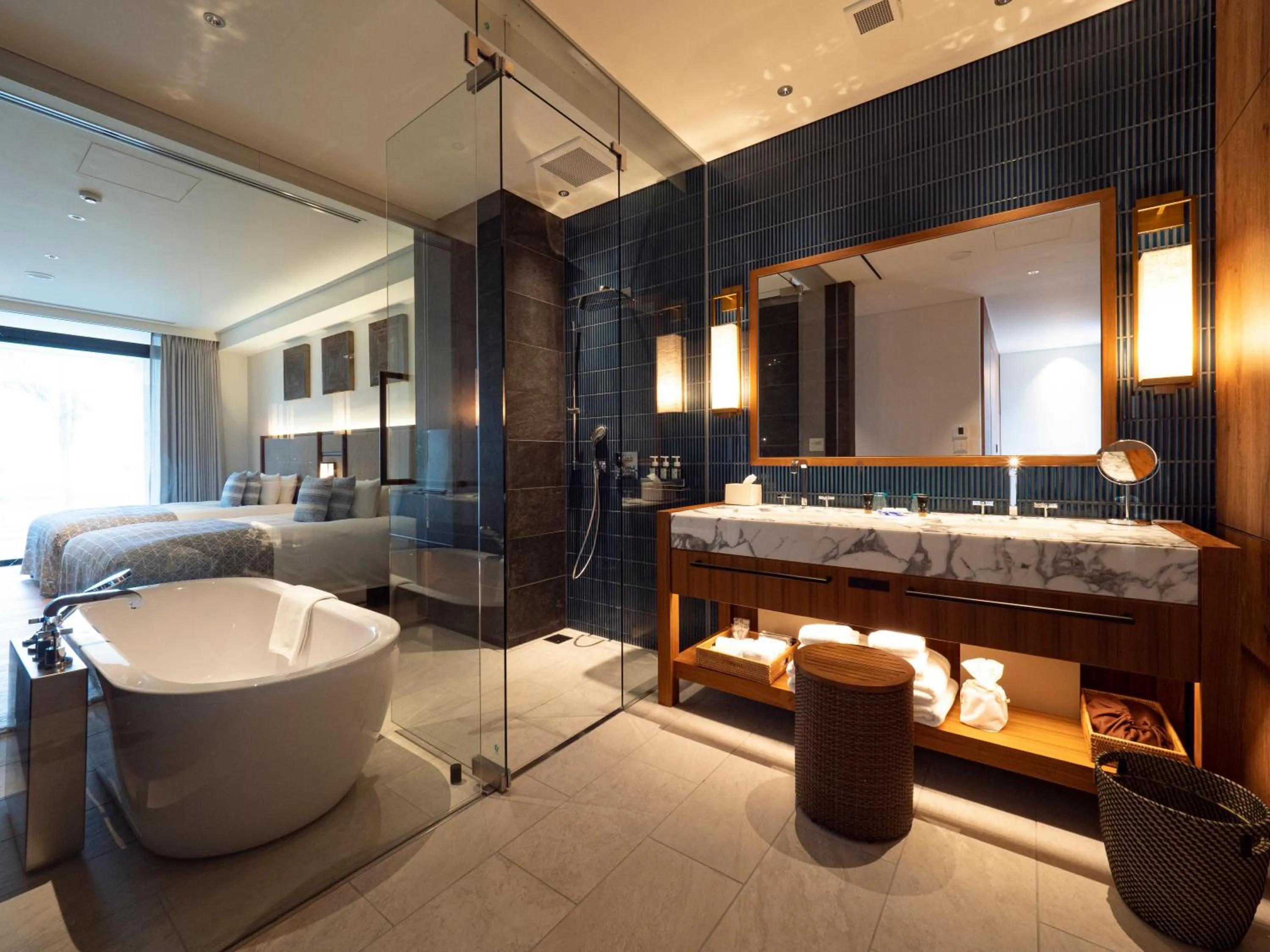 Bathroom in UMITO Okinawa Onnason