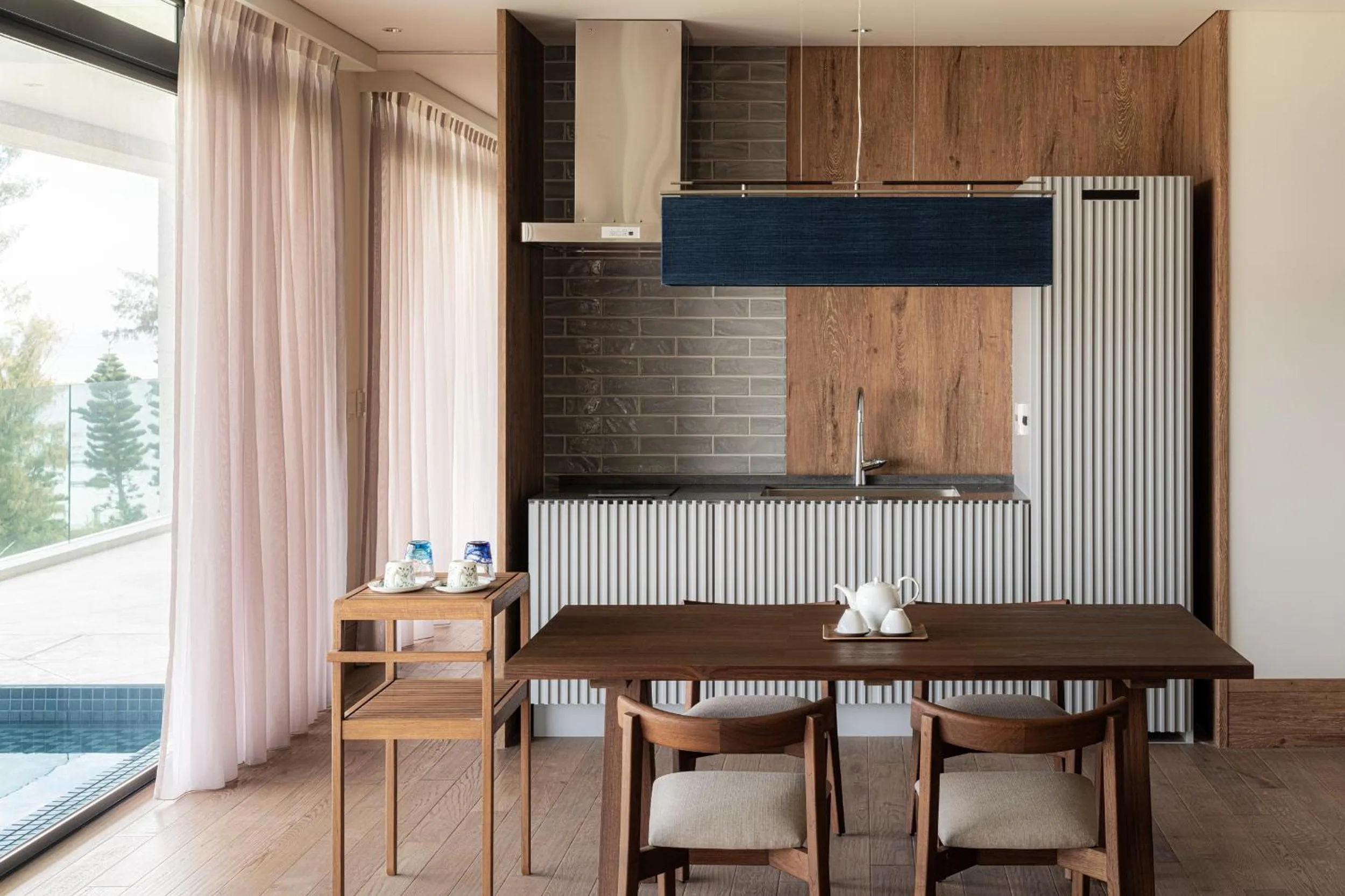 Kitchen or kitchenette in UMITO Okinawa Onnason