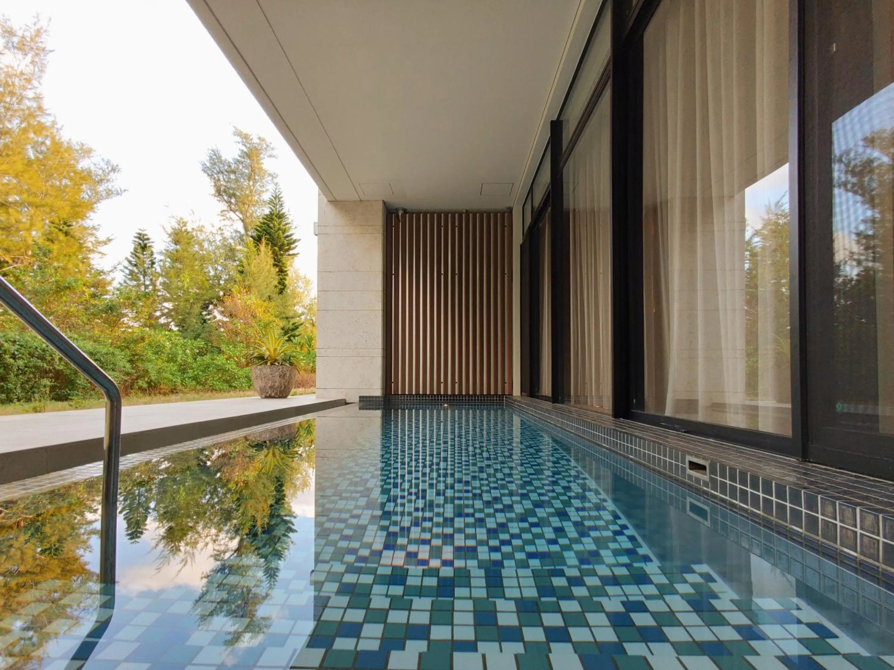 Swimming pool in UMITO Okinawa Onnason