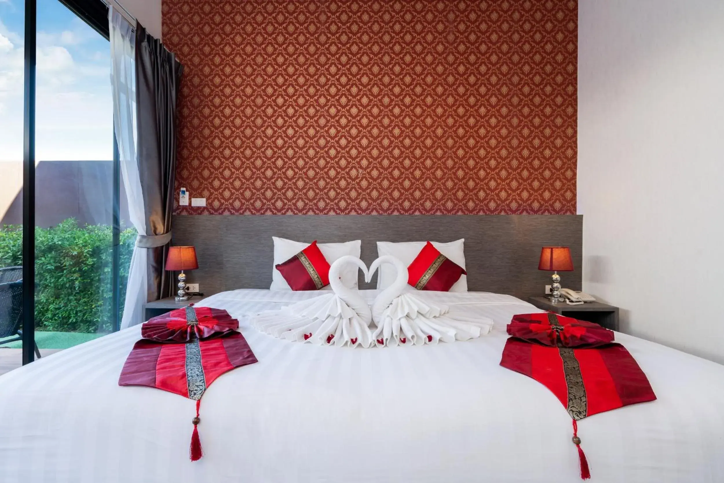 Bed in Thames Tara Private Pool Villa Rawai Phuket Bed in Thames Tara Private Pool Villa Rawai Phuket