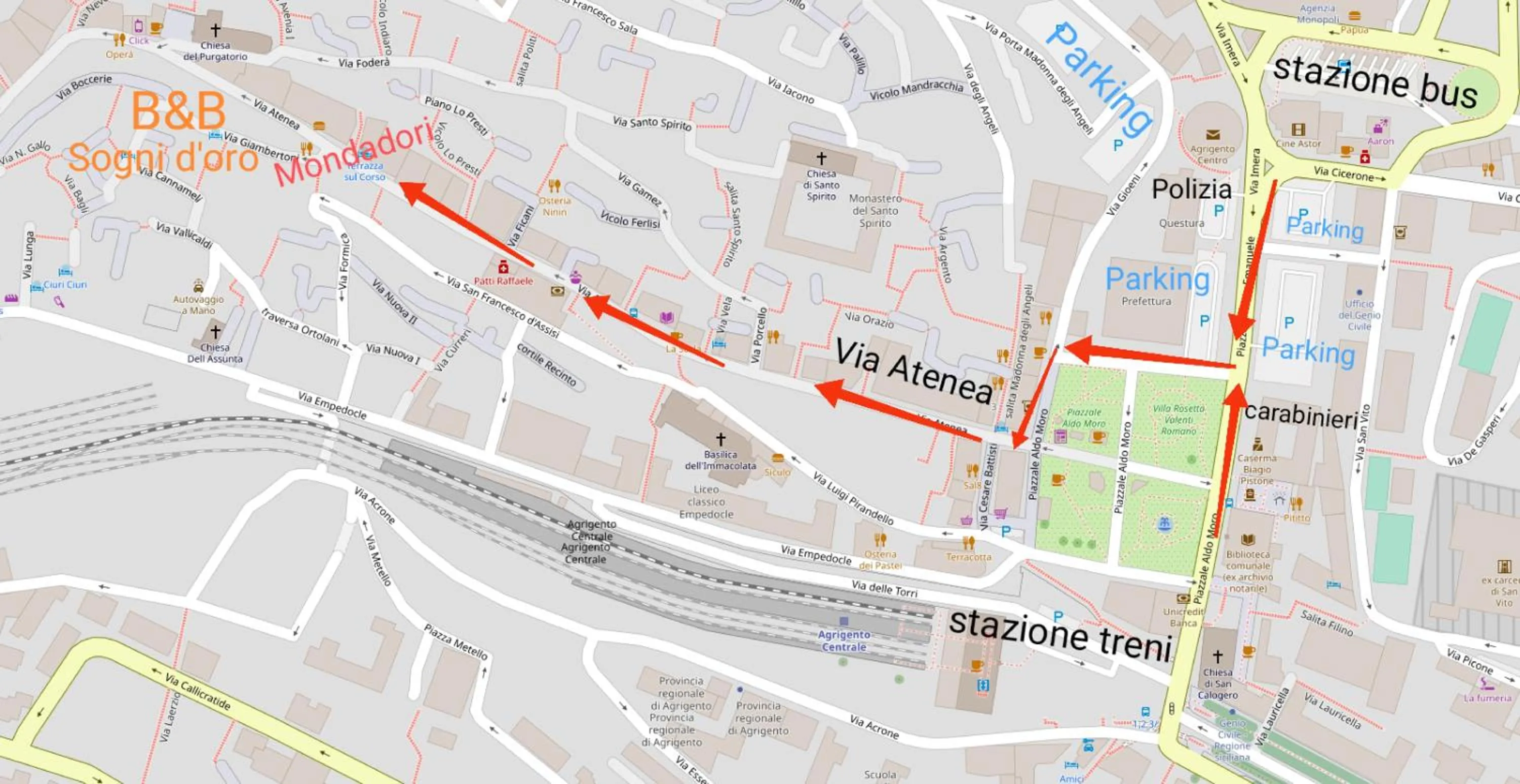 Parking in Sogni D'Oro