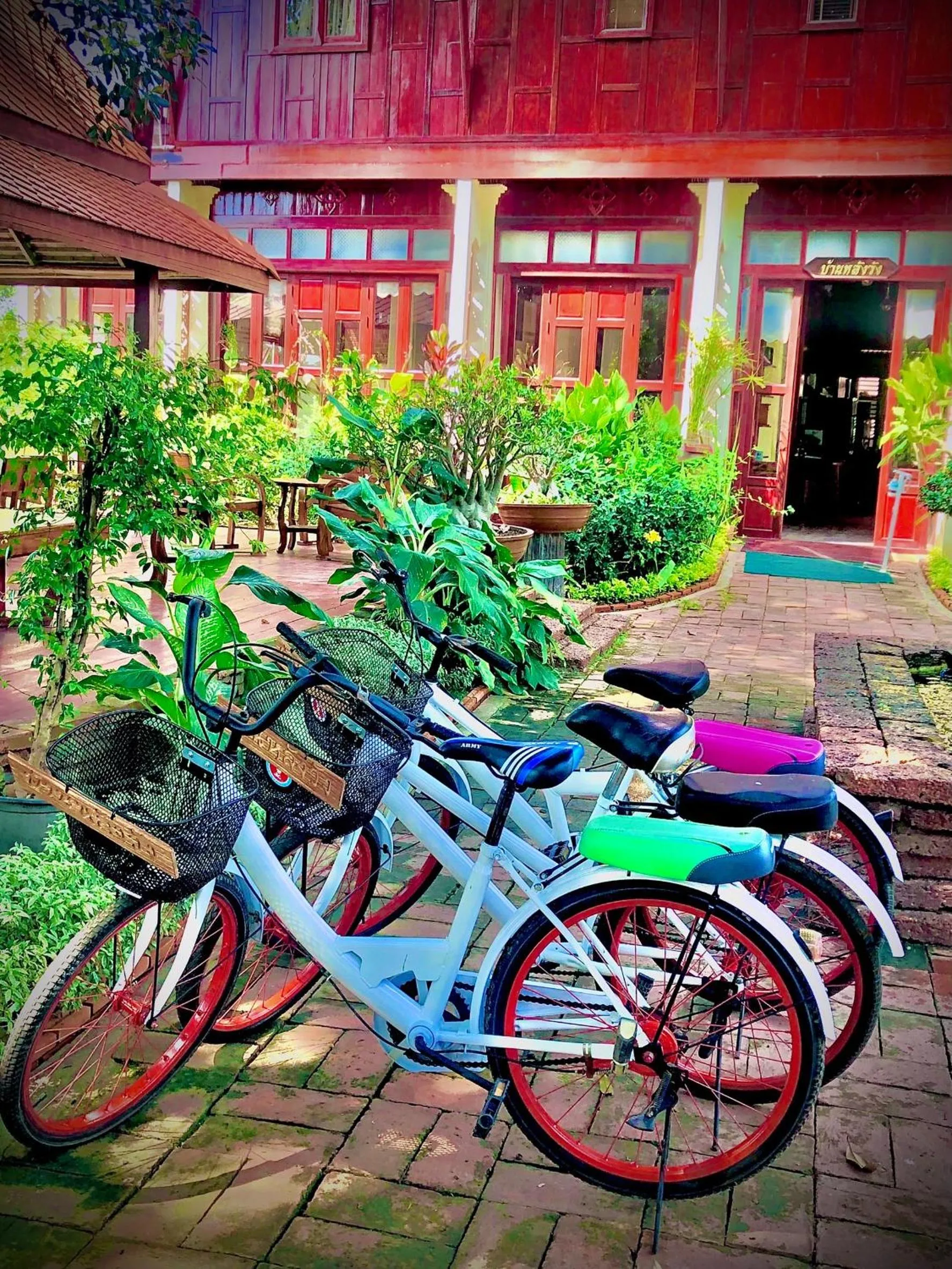 Cycling in Baan Lhang Wangh บ้านหลังวัง