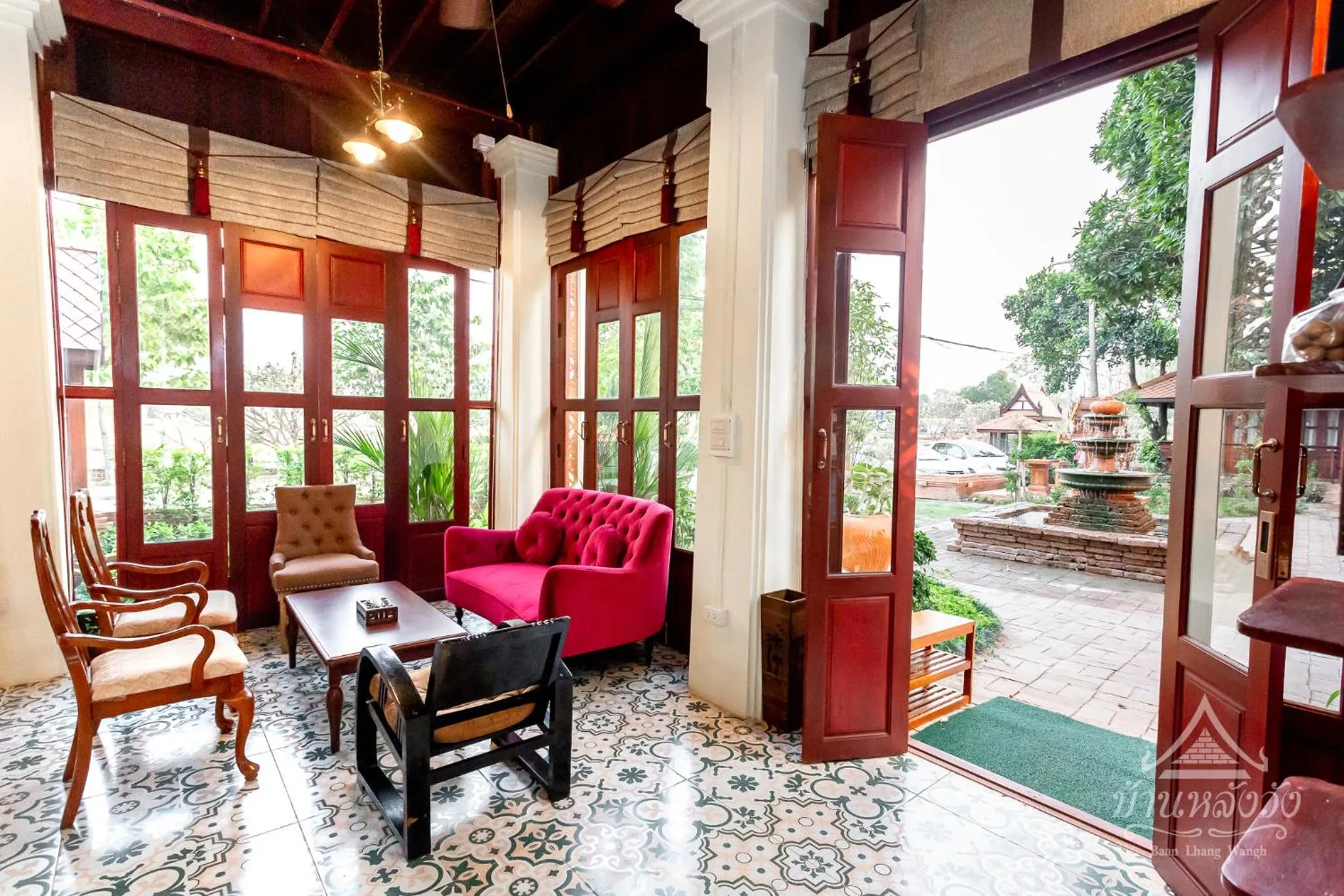 Lobby or reception in Baan Lhang Wangh บ้านหลังวัง