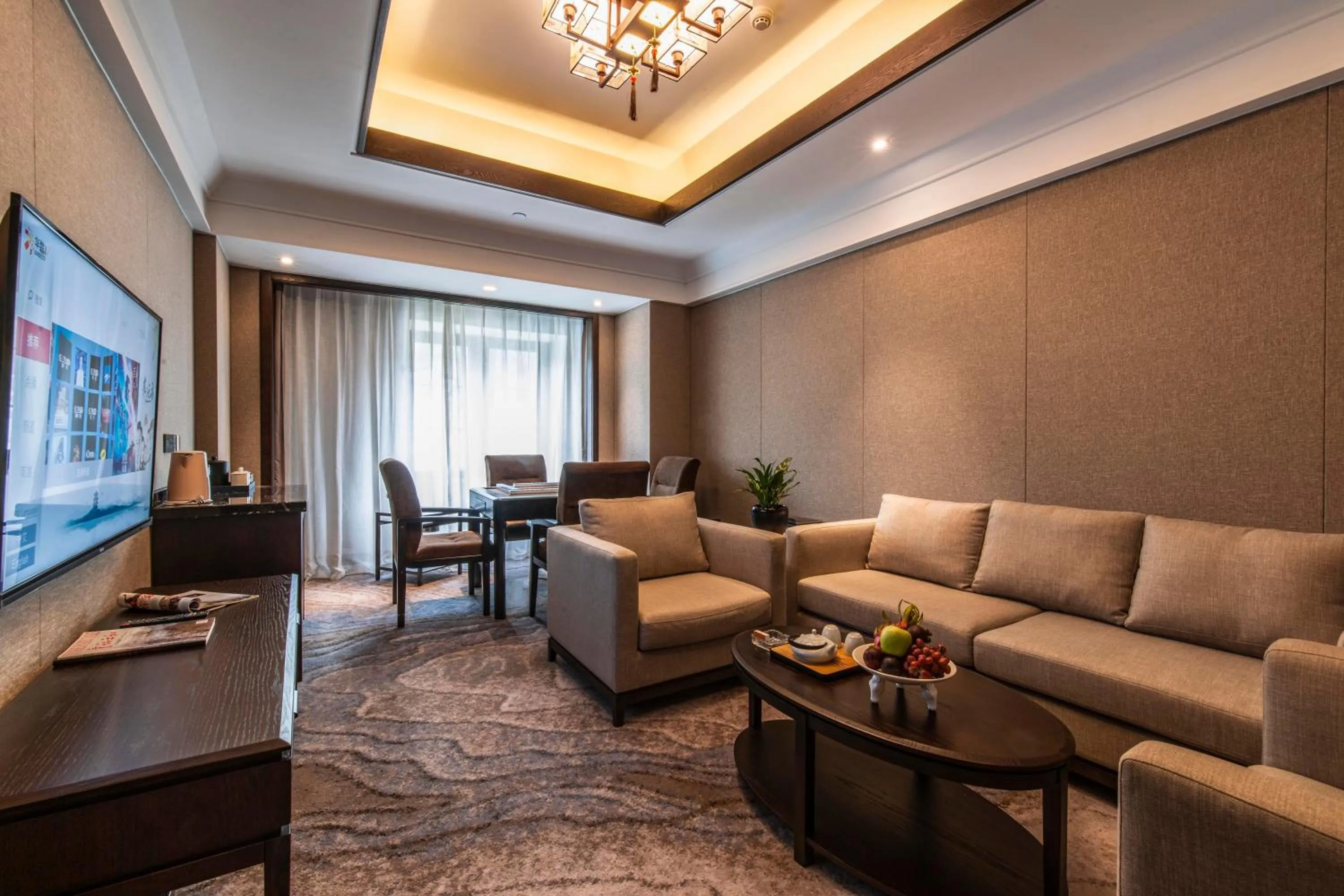 Living room in SSAW Boutique Hotel Lishui Jiarui