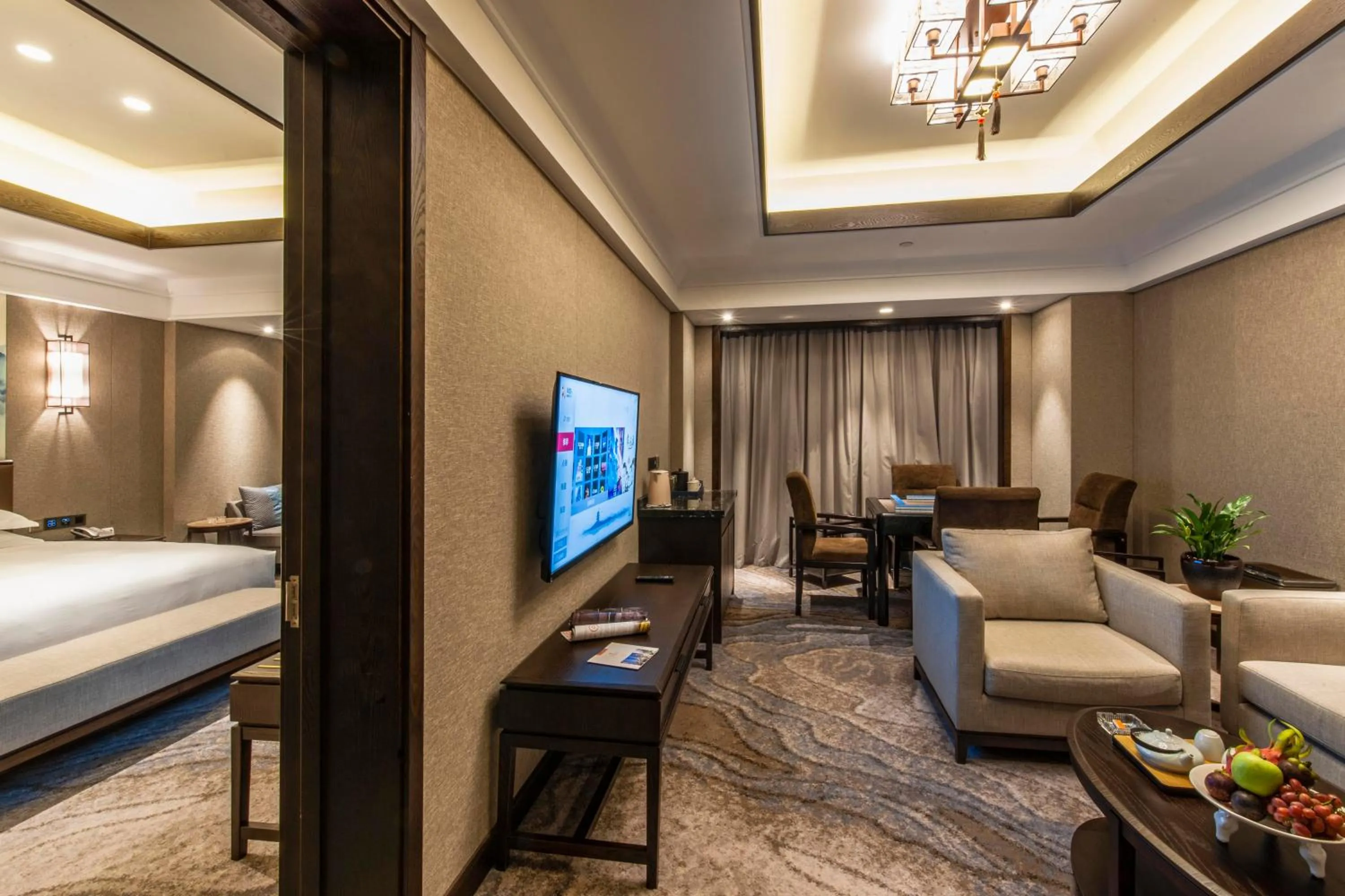 Living room in SSAW Boutique Hotel Lishui Jiarui