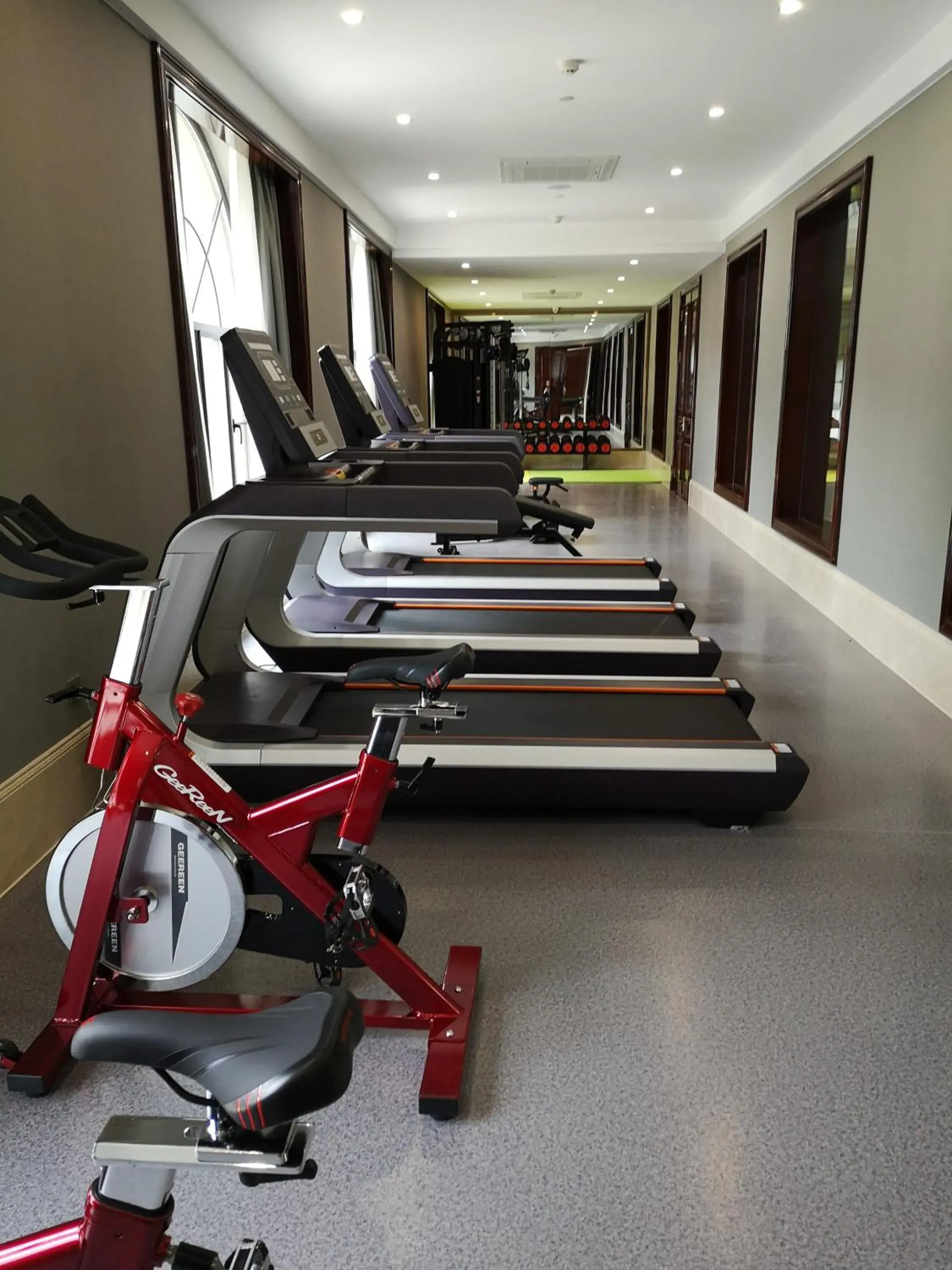 Fitness centre/facilities in SSAW Boutique Hotel Lishui Jiarui Fitness centre/facilities in SSAW Boutique Hotel Lishui Jiarui