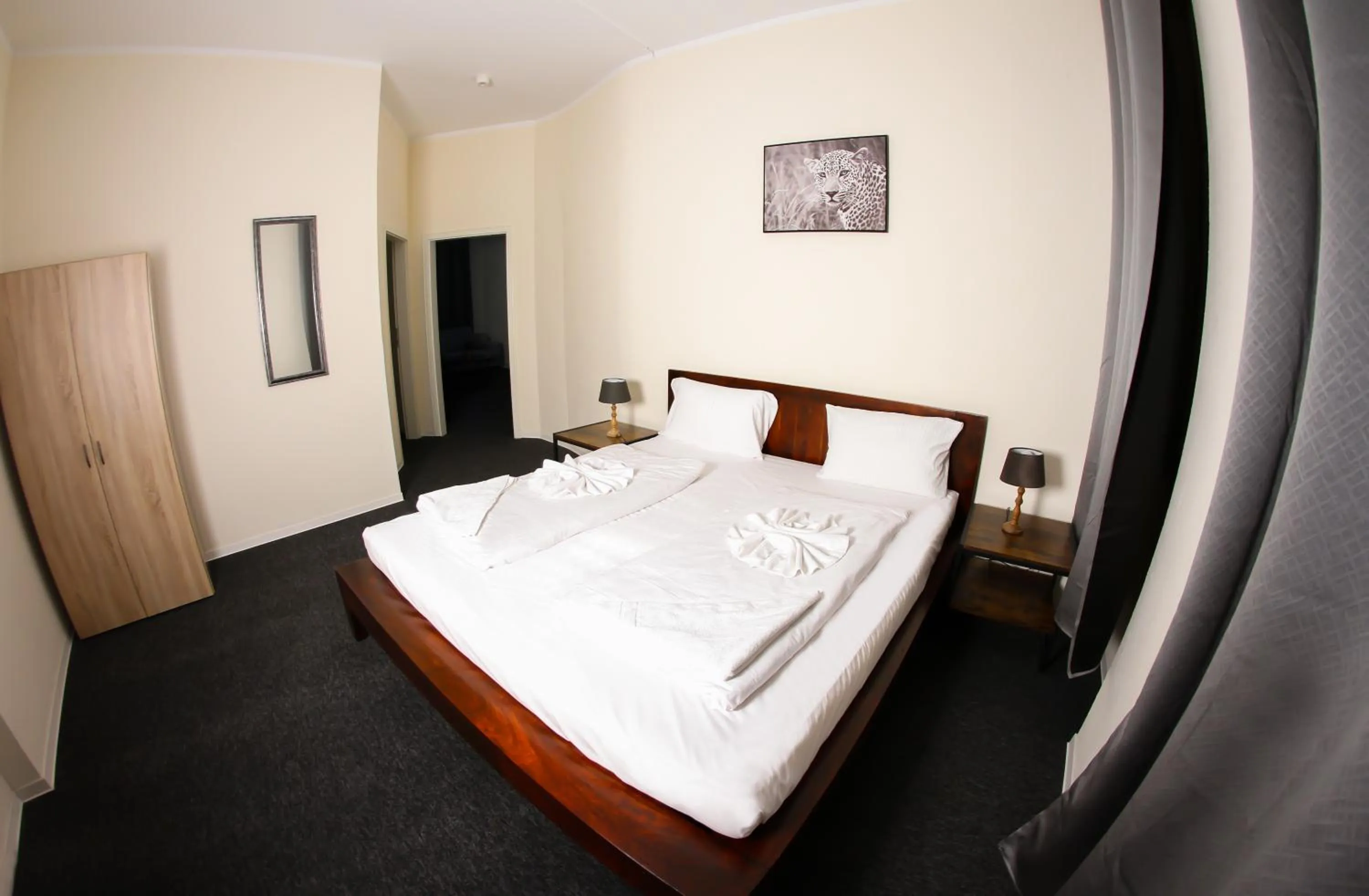 Bed in Hotel Karlshorst