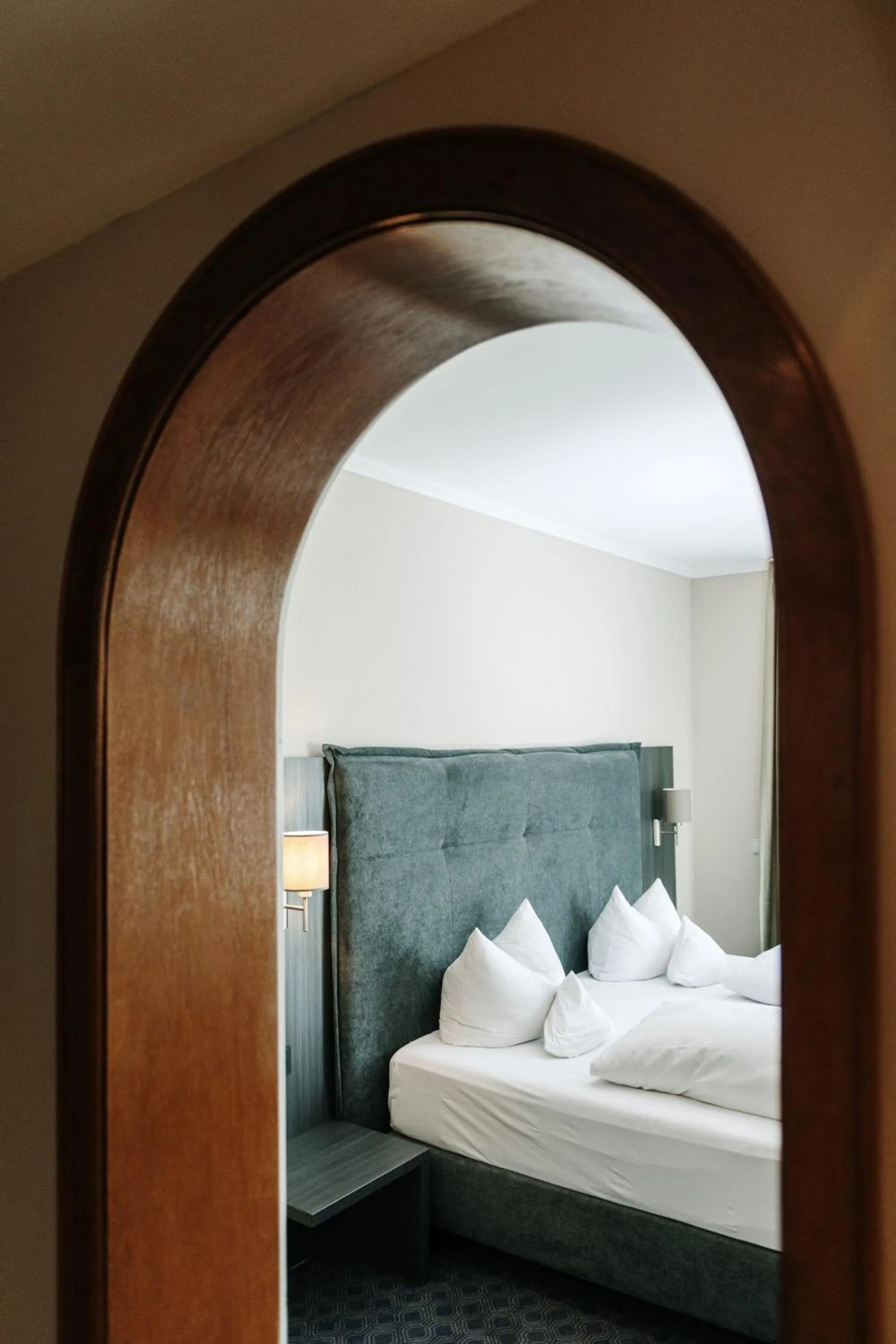 Photo of the whole room, Bed in Hotel Traube nähe Messe Stuttgart