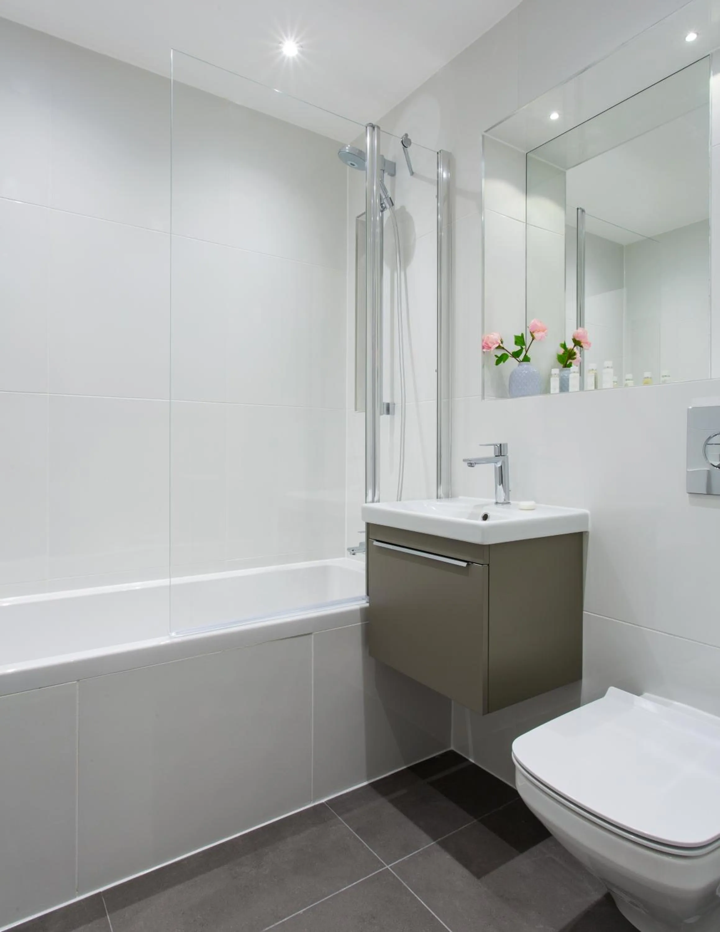 Toilet in Queens Park by Viridian Apartments