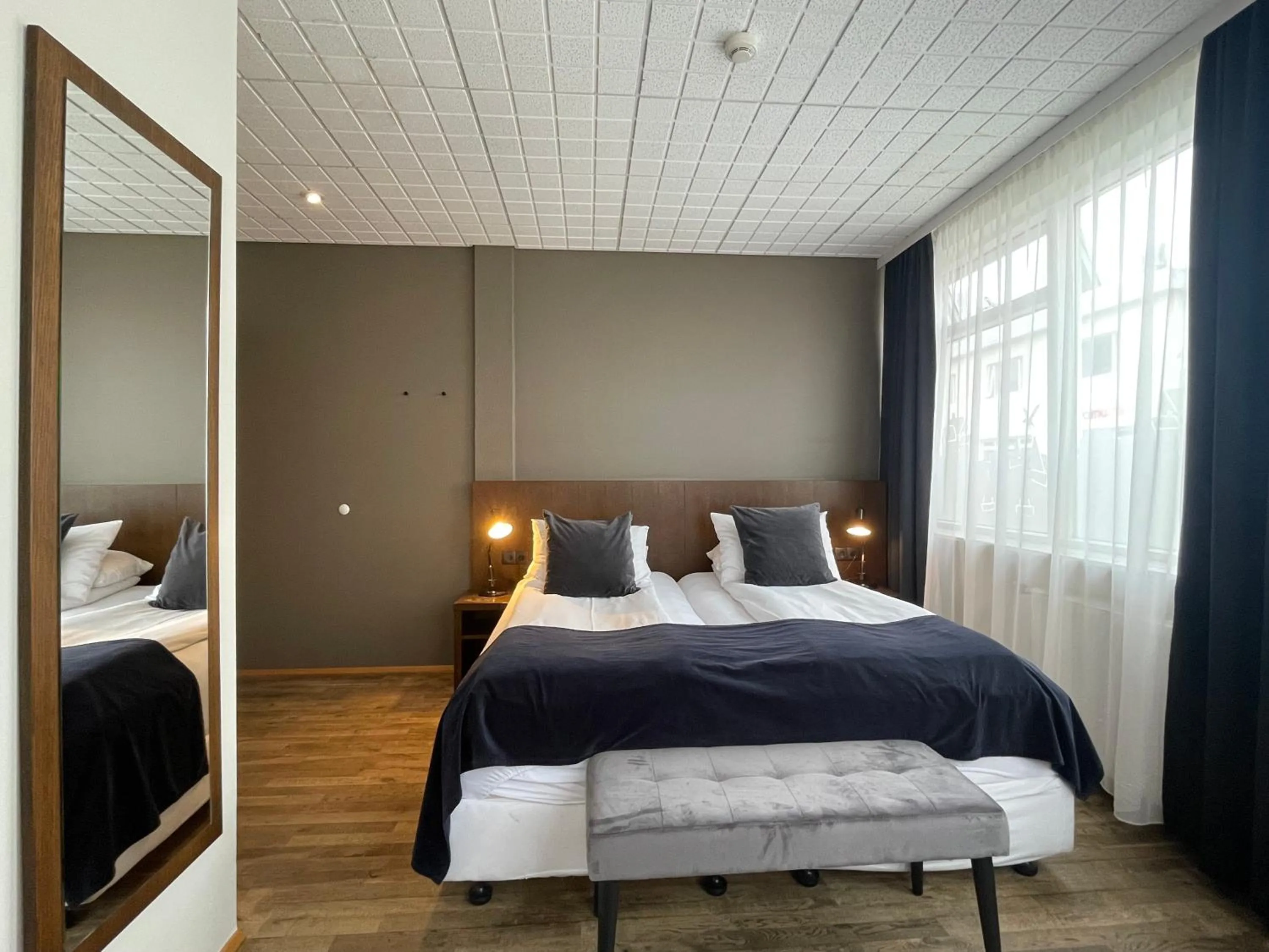 Photo of the whole room, Bed in Hotel Norðurland