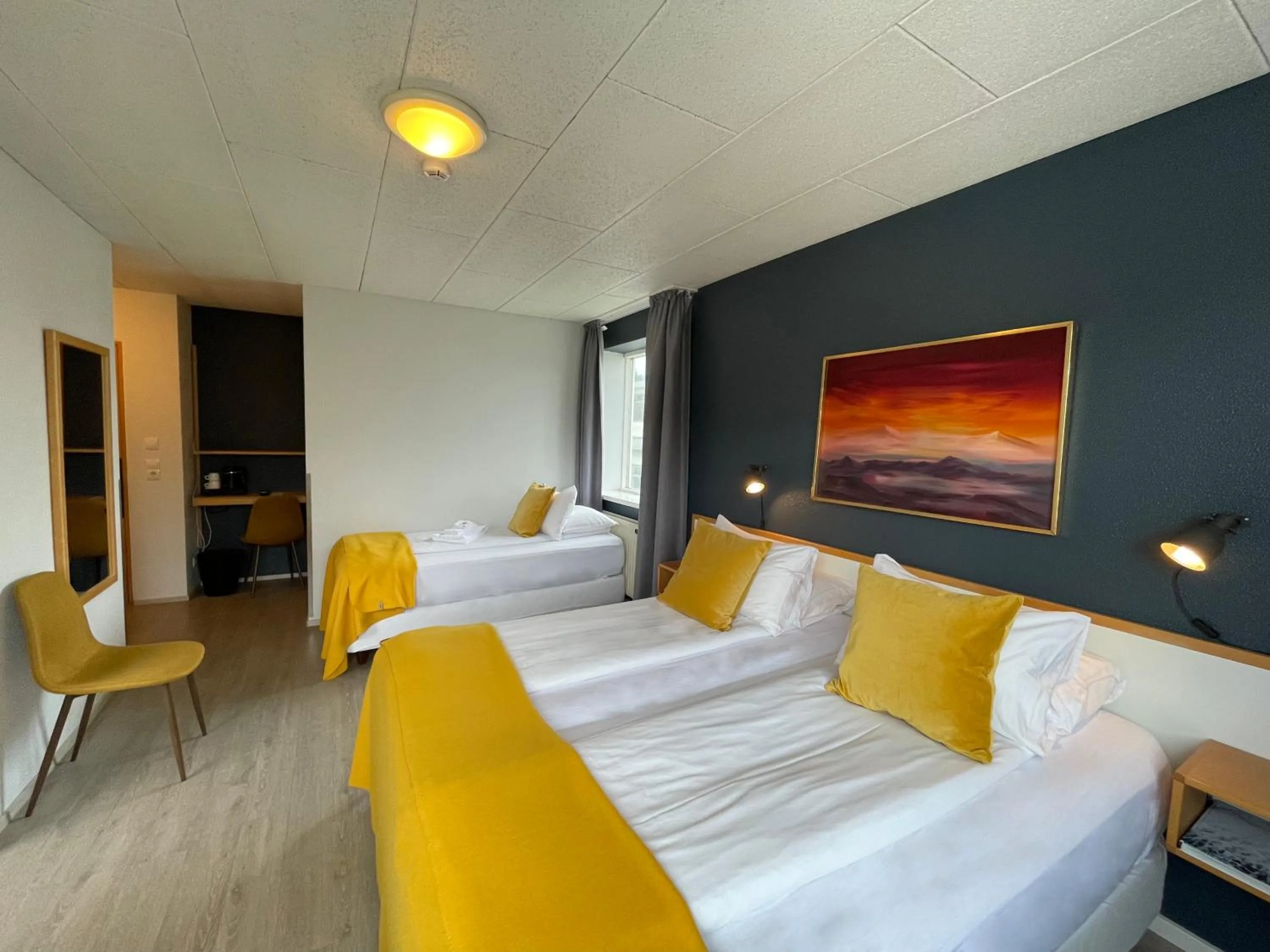 Photo of the whole room, Bed in Hotel Norðurland
