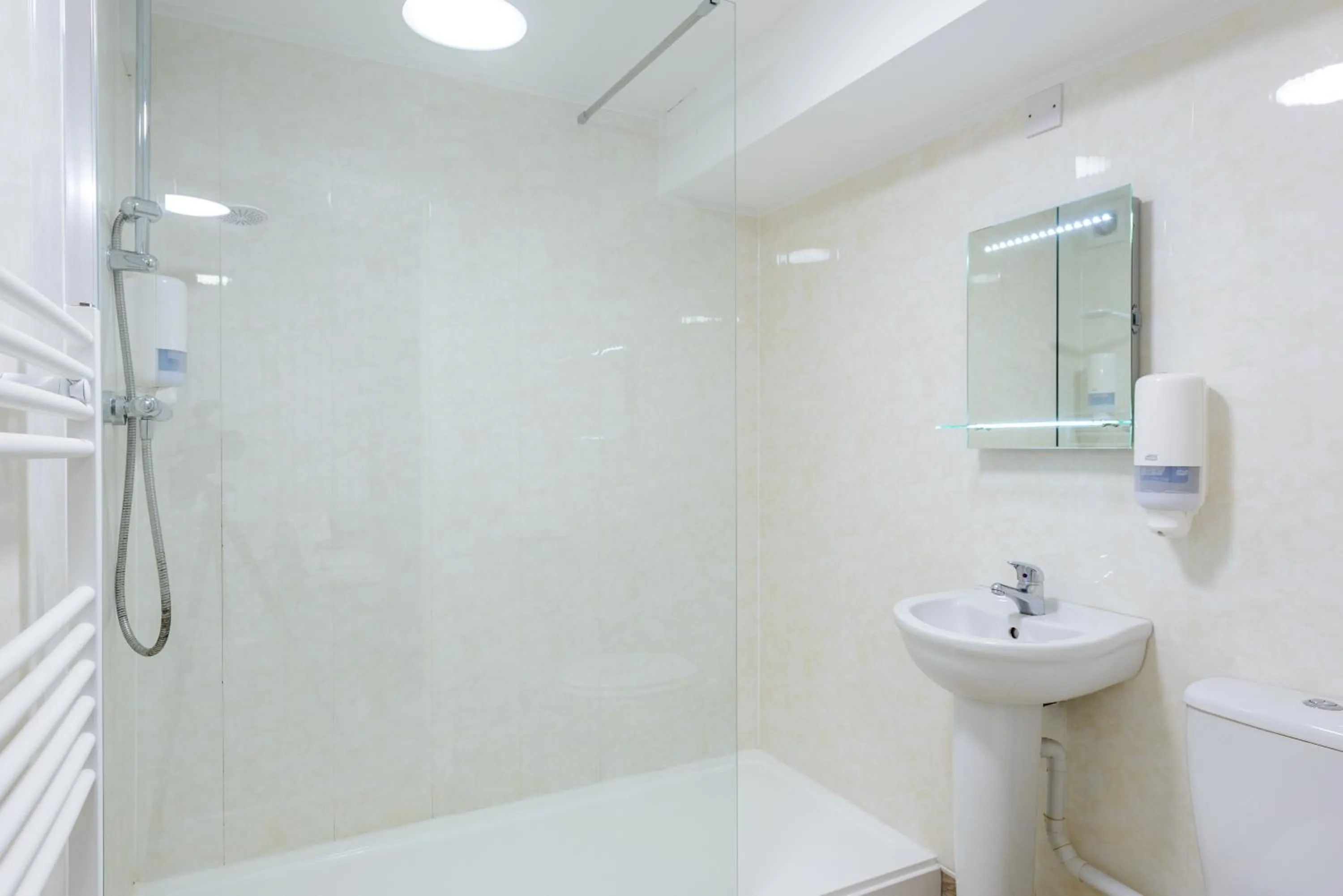 Shower in Daish's Blackpool Hotel