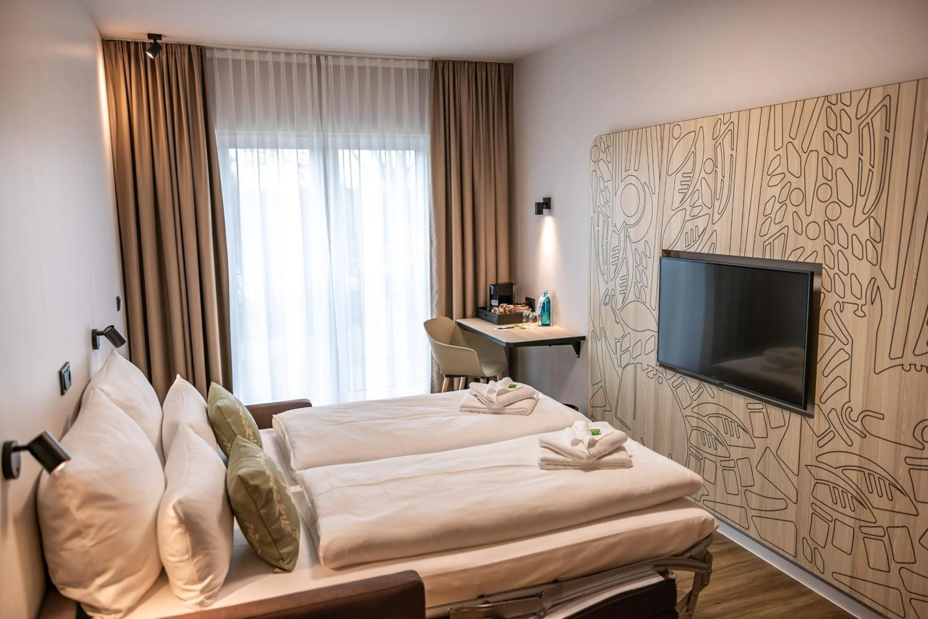 Bed in Platzhirsch Living