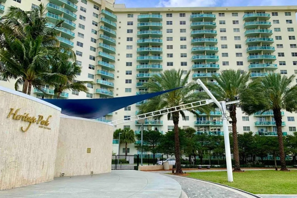 Property building in Beautiful Apartment Steps Away from the Beach