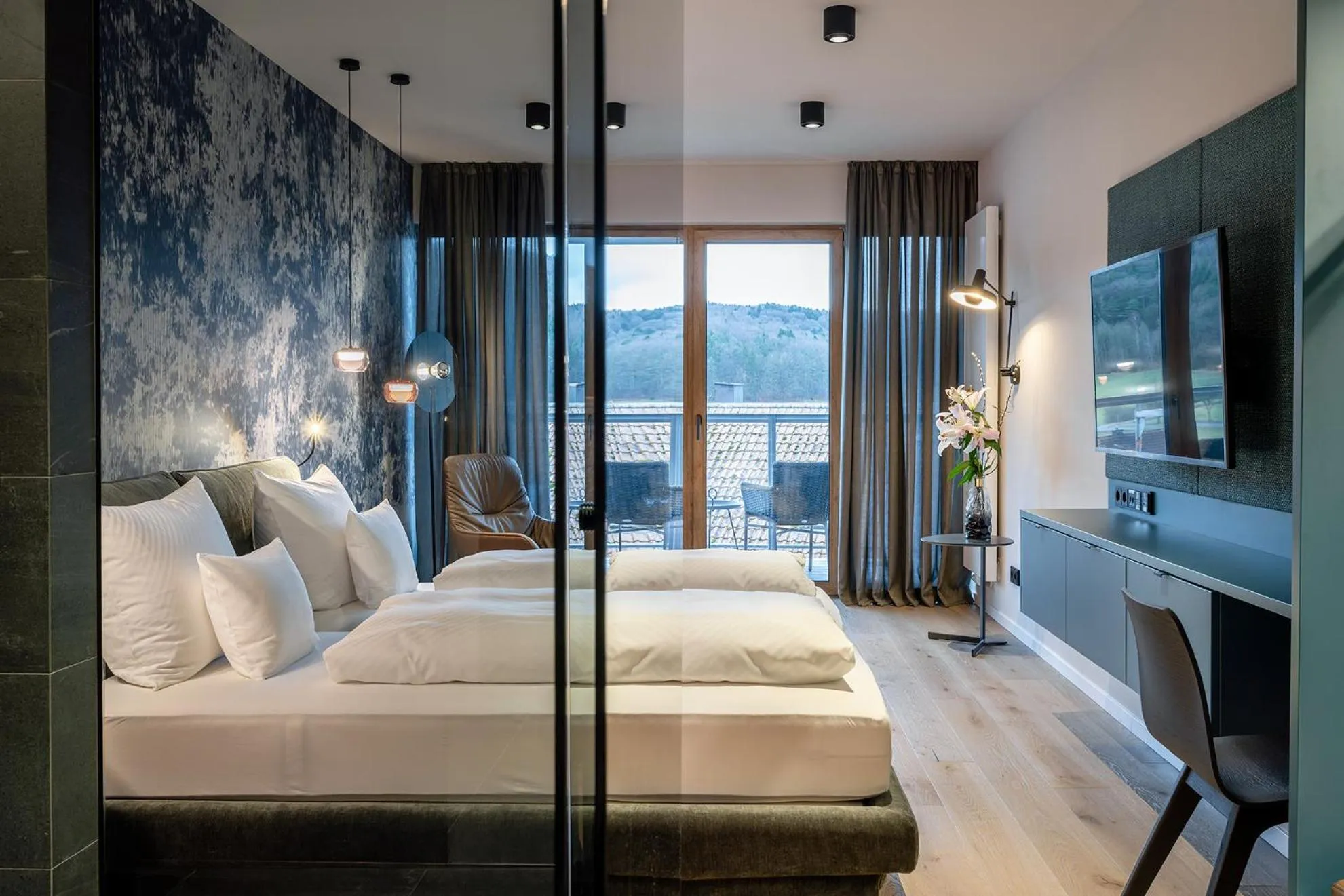 Photo of the whole room, Bed in Landhotel Weißes Roß