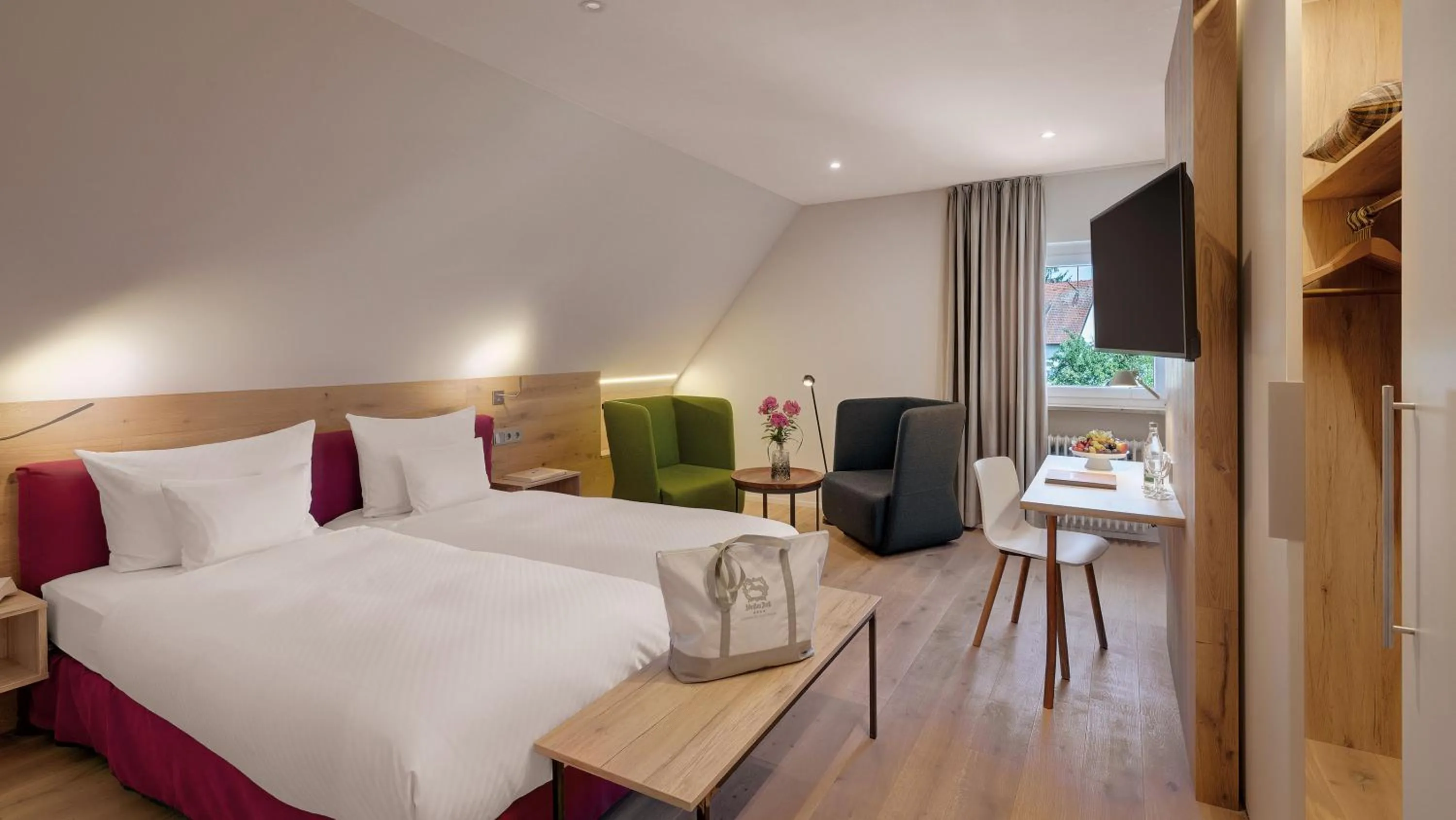 Bedroom, Bed in Landhotel Weißes Roß