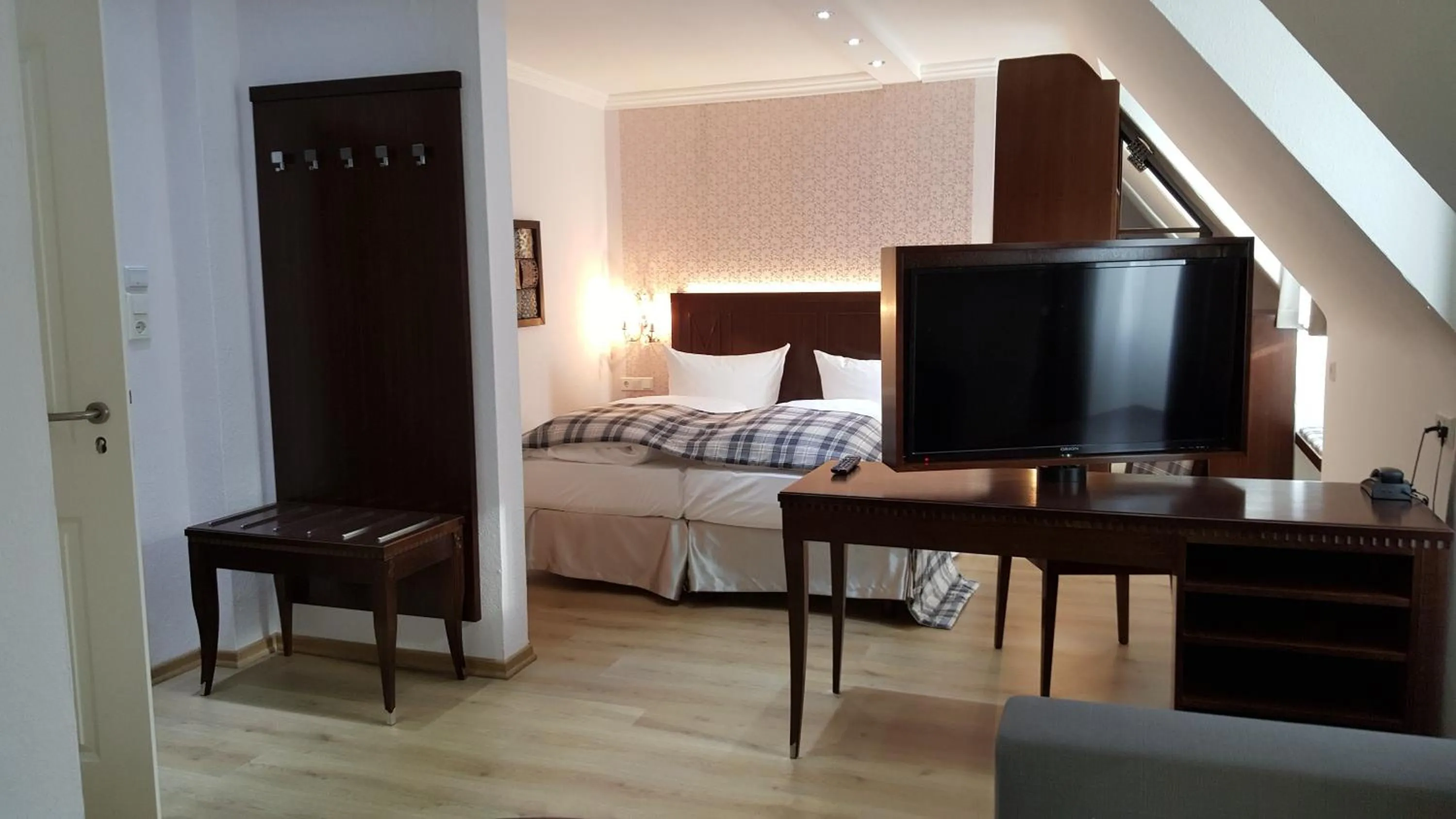 Bed in Hotel Graupner