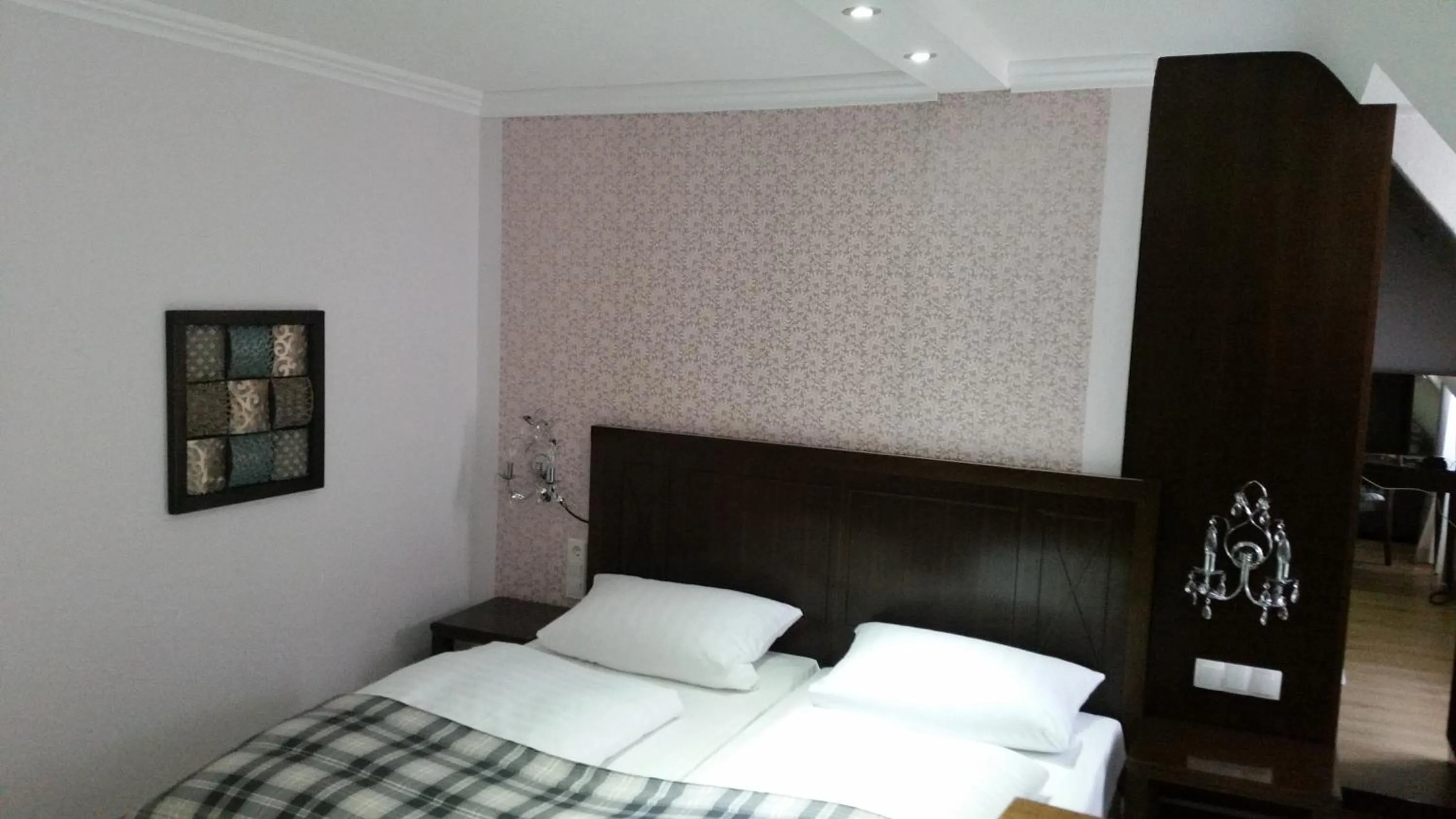 Bed in Hotel Graupner