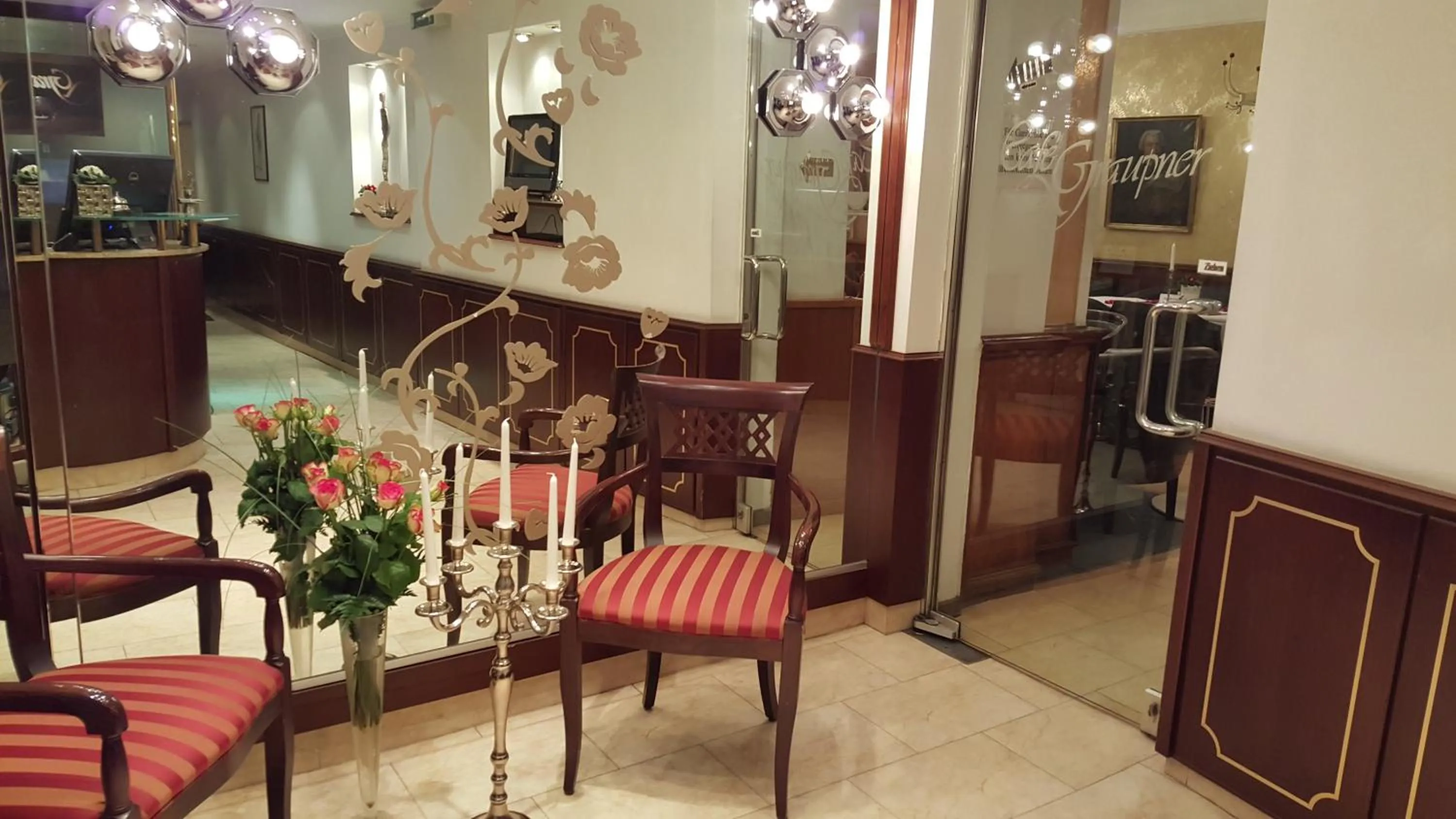Lobby or reception in Hotel Graupner