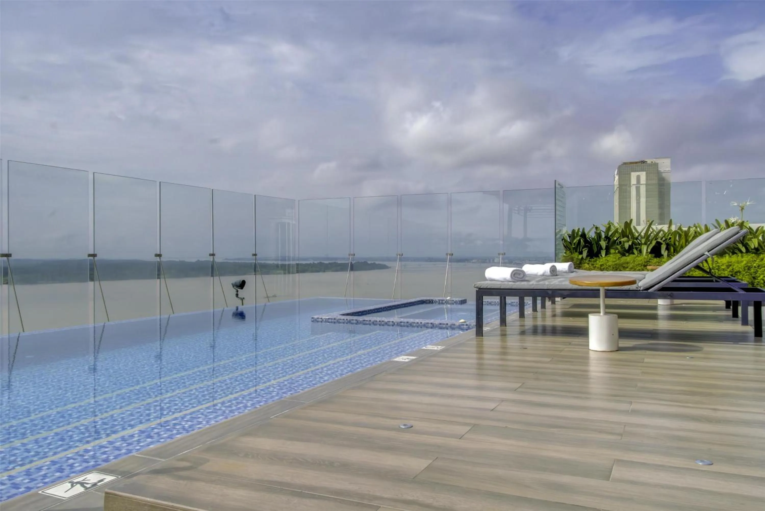 Pool view in DoubleTree by Hilton Guayaquil