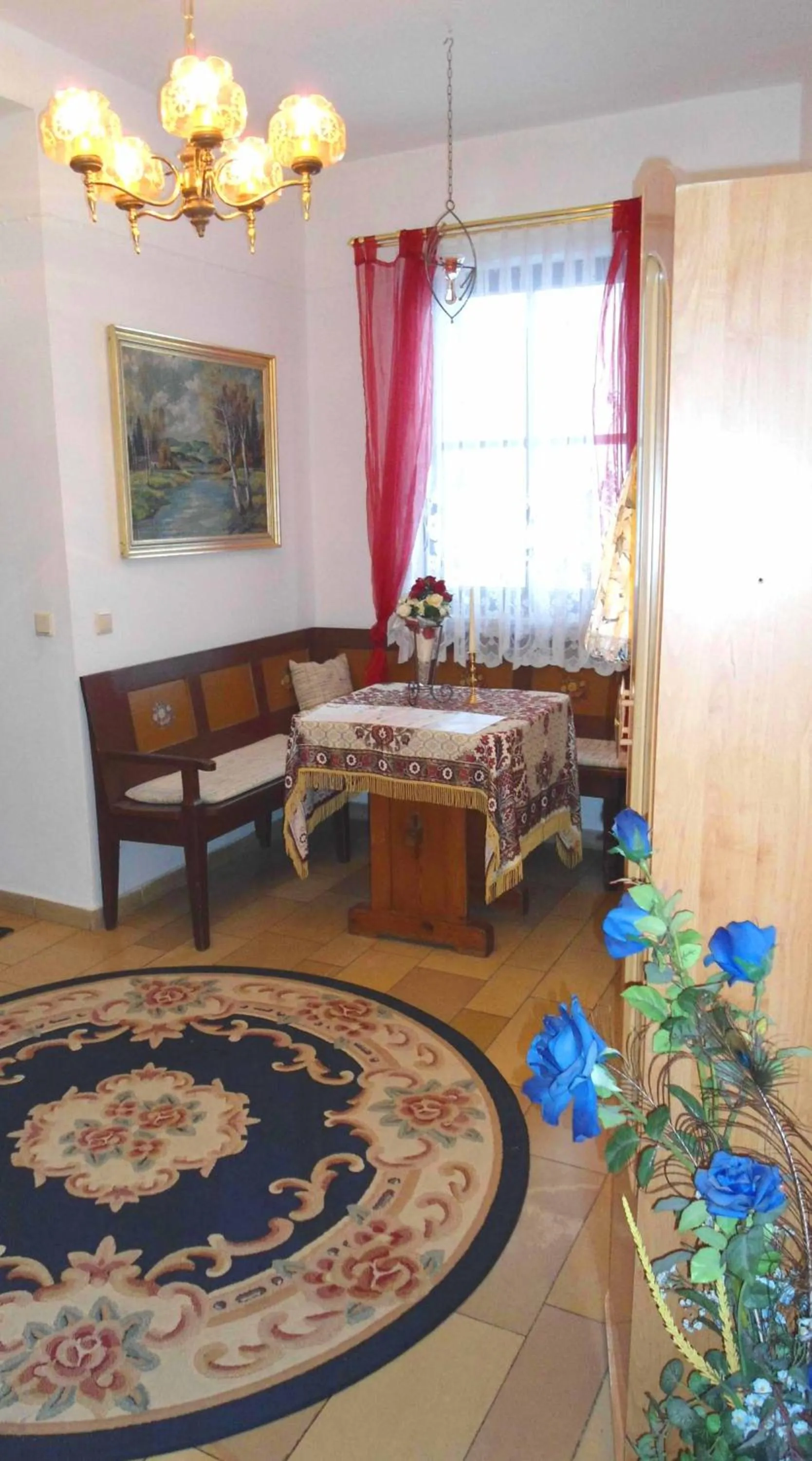 Decorative detail, Bed in Hotel Krone